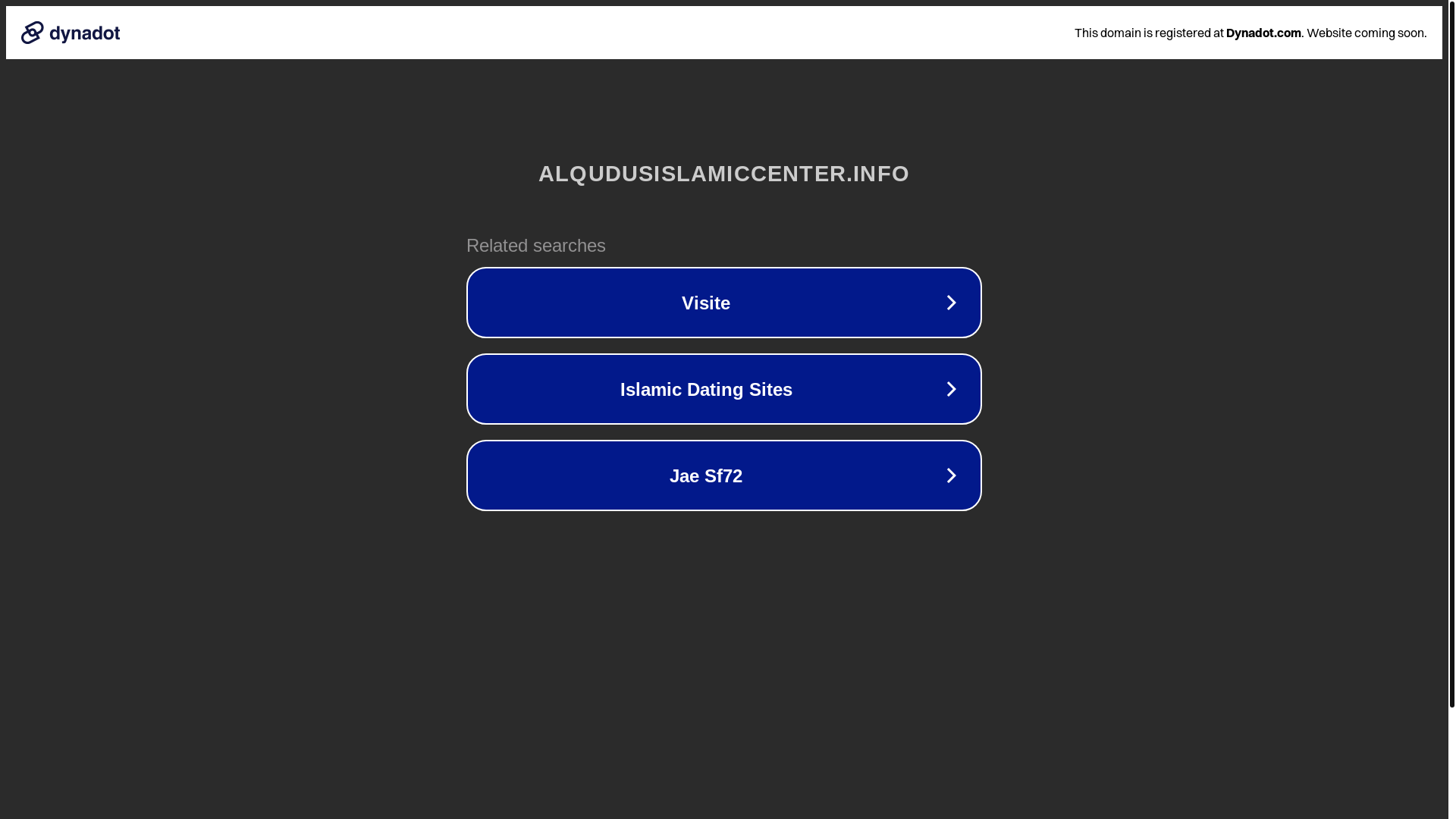 website screenshot of https://alqudusislamiccenter.info/
