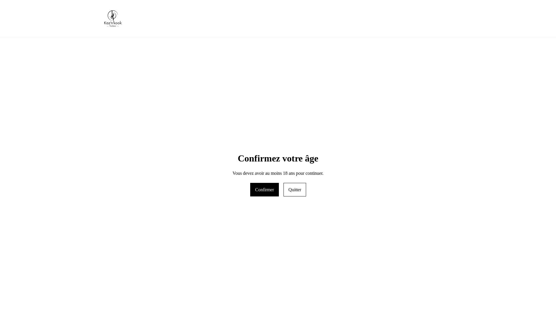 website screenshot of https://kaznkook.com/