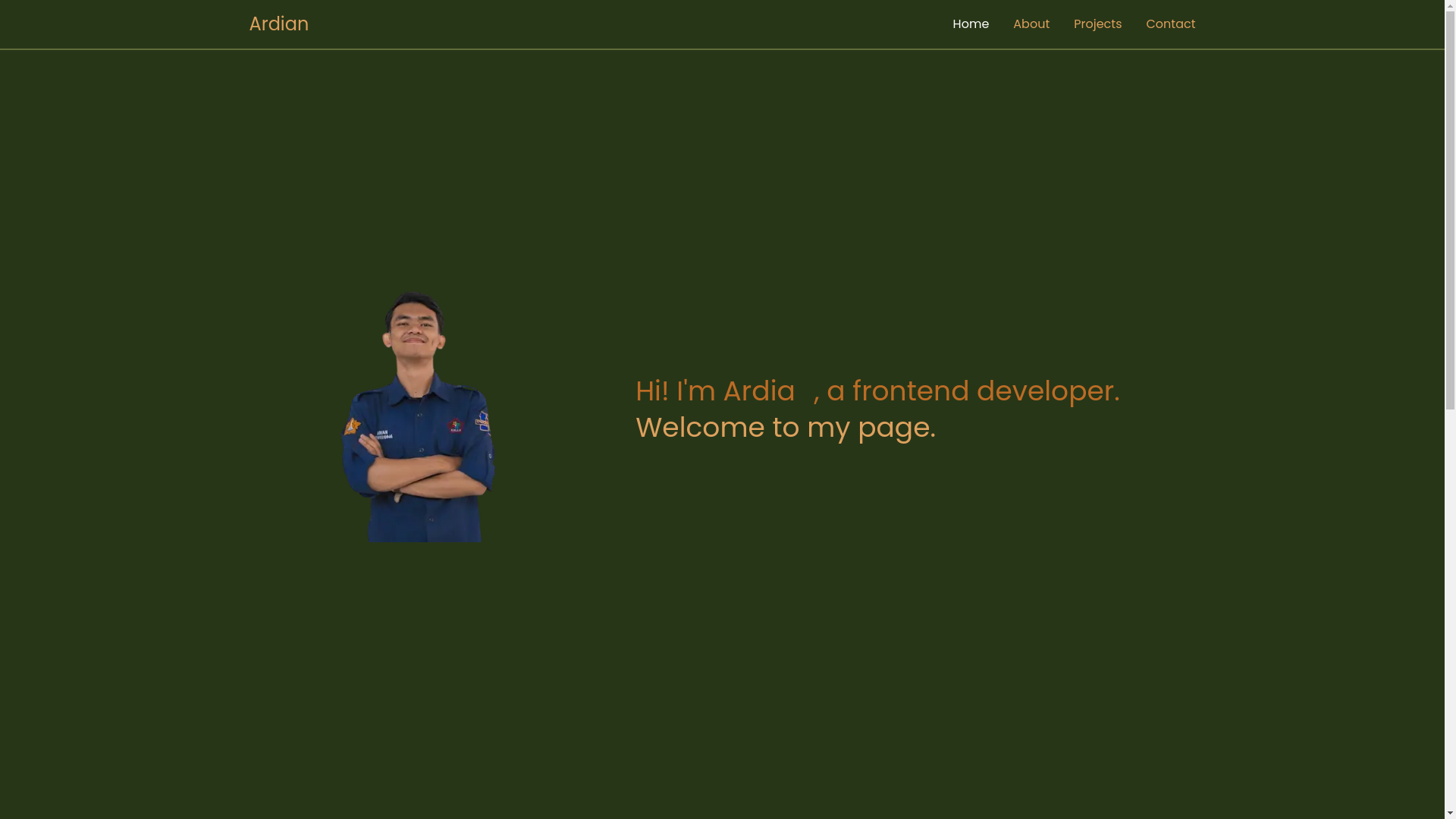 website screenshot of https://ardian.codes/