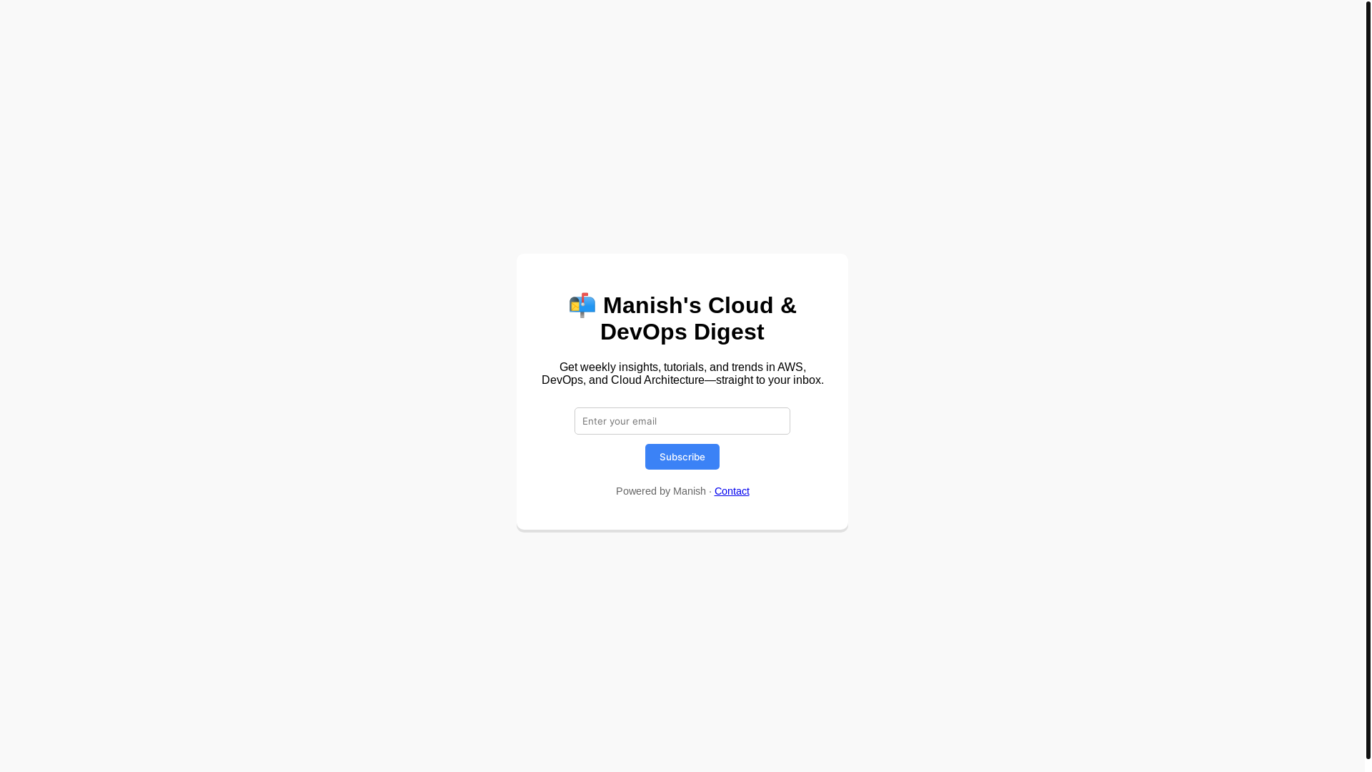 website screenshot of https://newsletter-landing-page.pages.dev/
