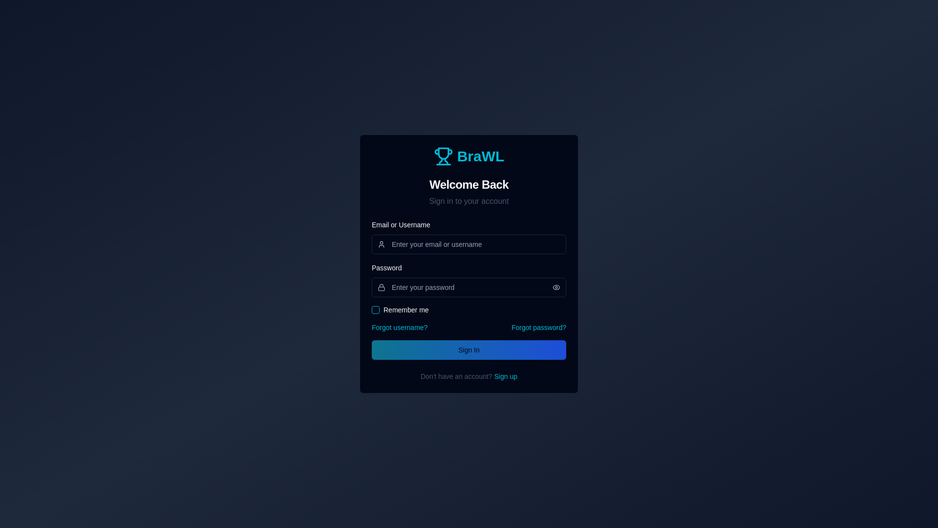 website screenshot of https://bracketswinnersleague.com/