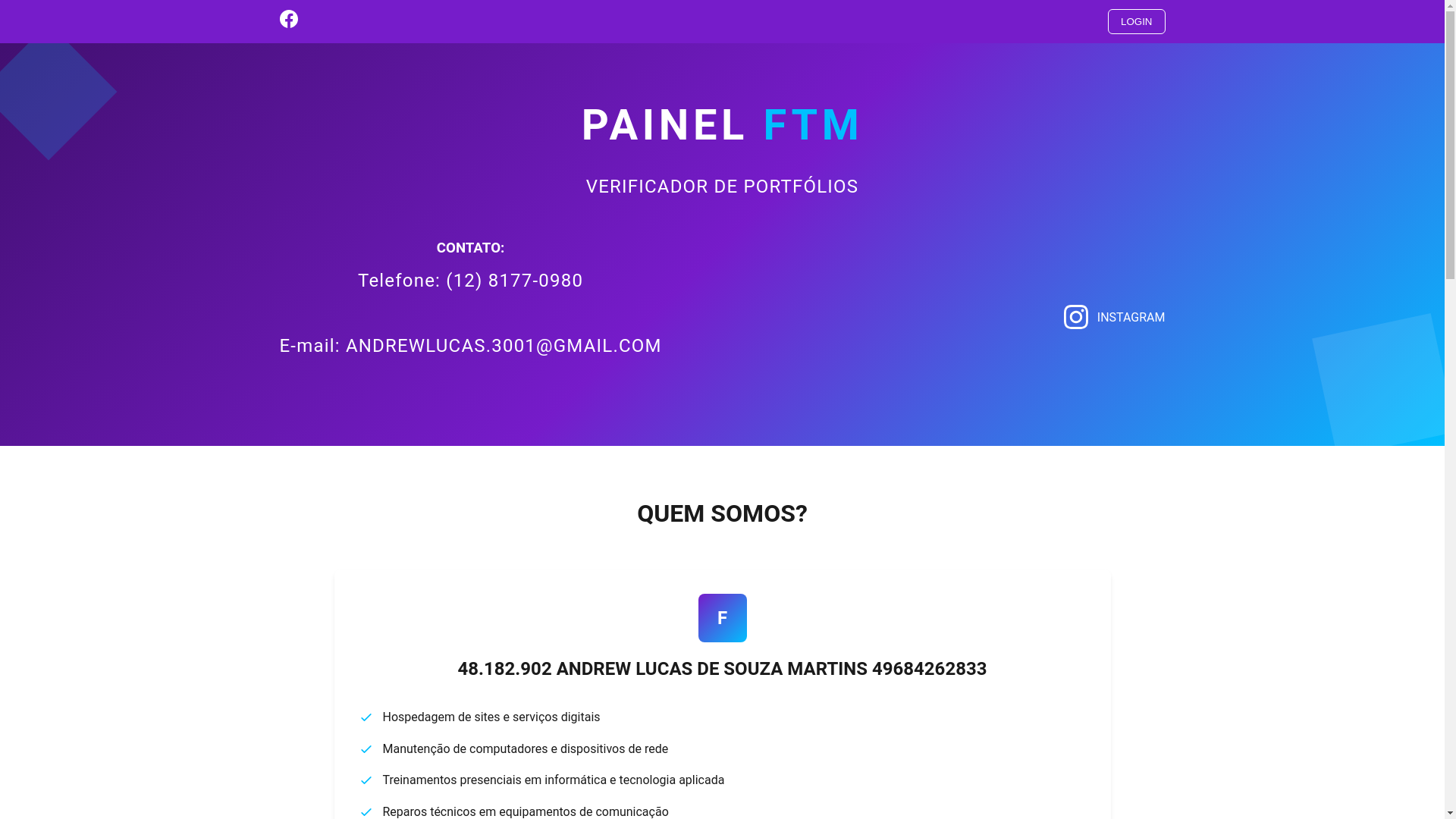 website screenshot of https://andrewlucas.tech/