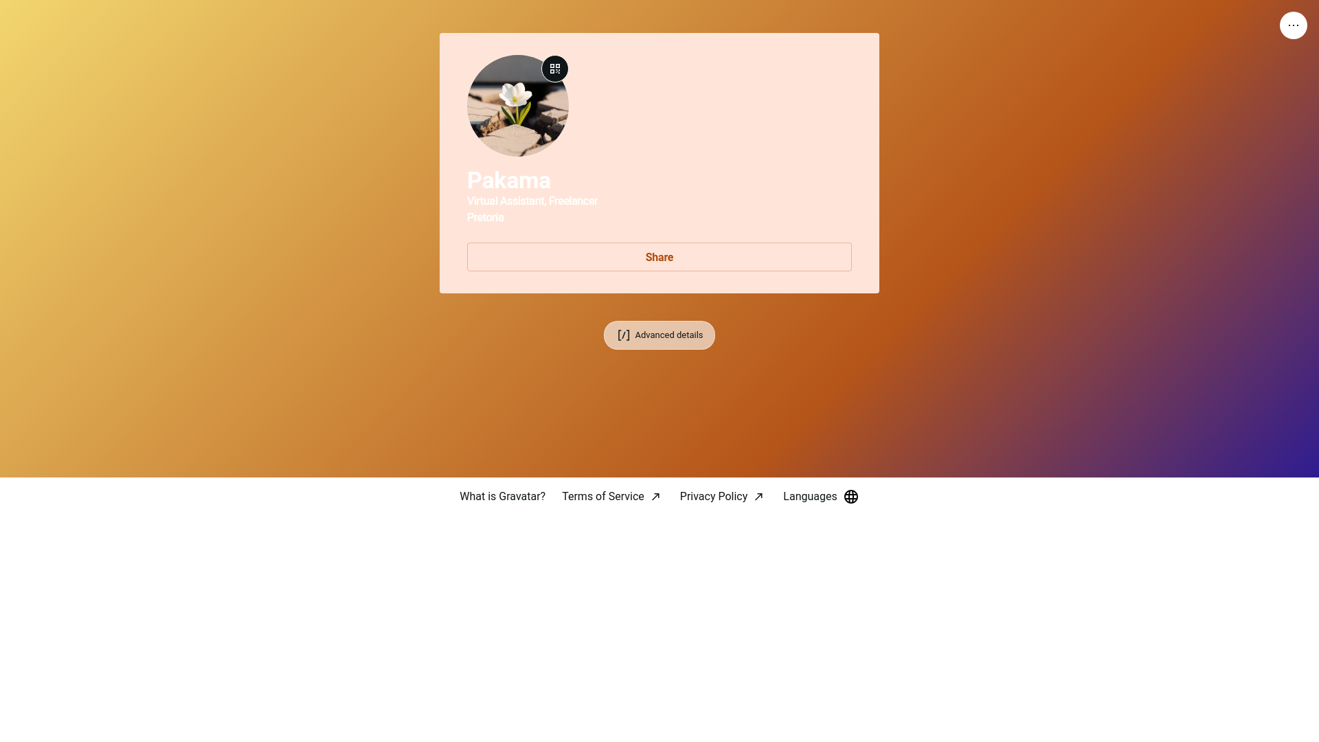 website screenshot of https://pakama.bio/