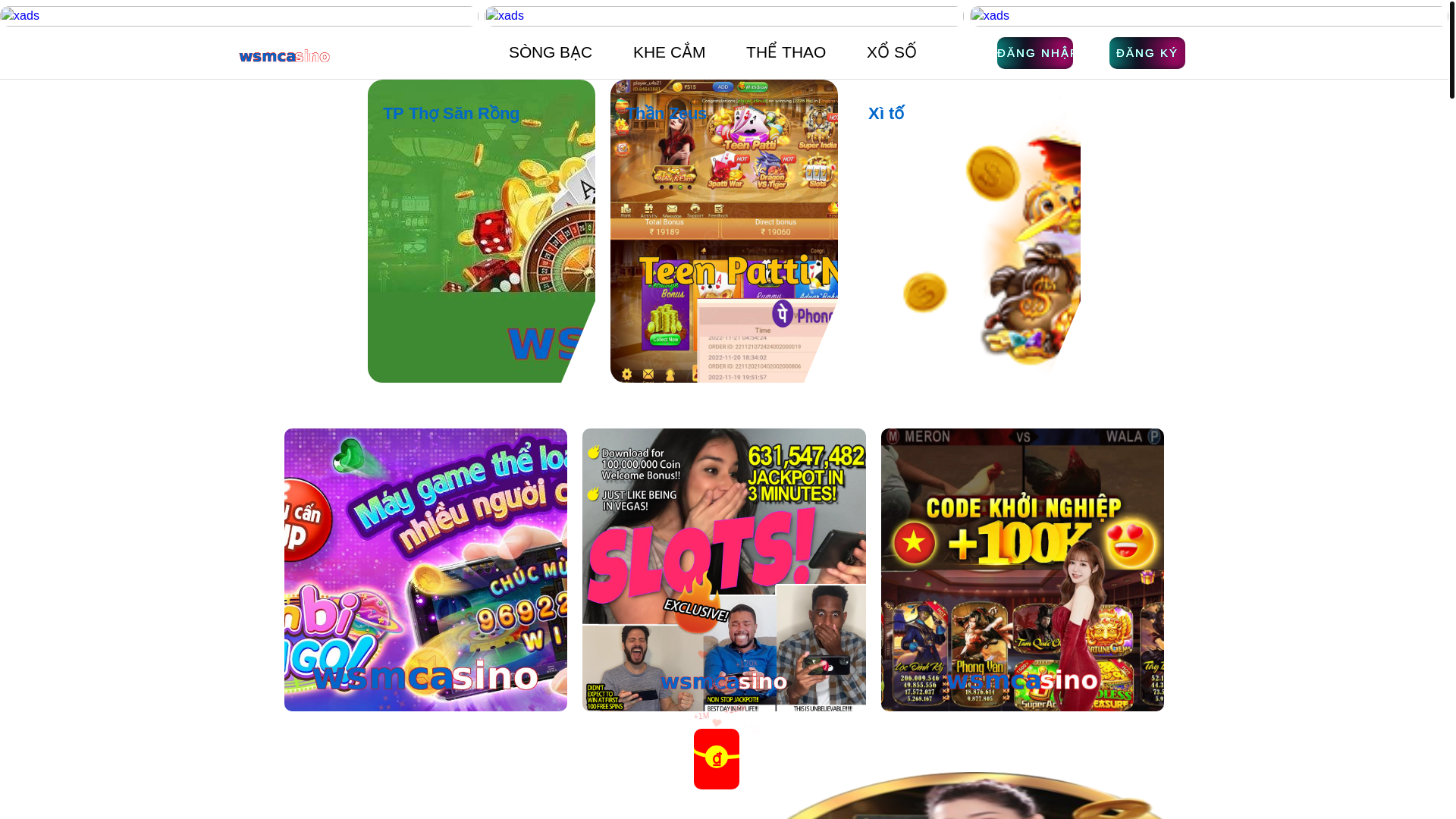 website screenshot of https://wsmcasinoe.com/