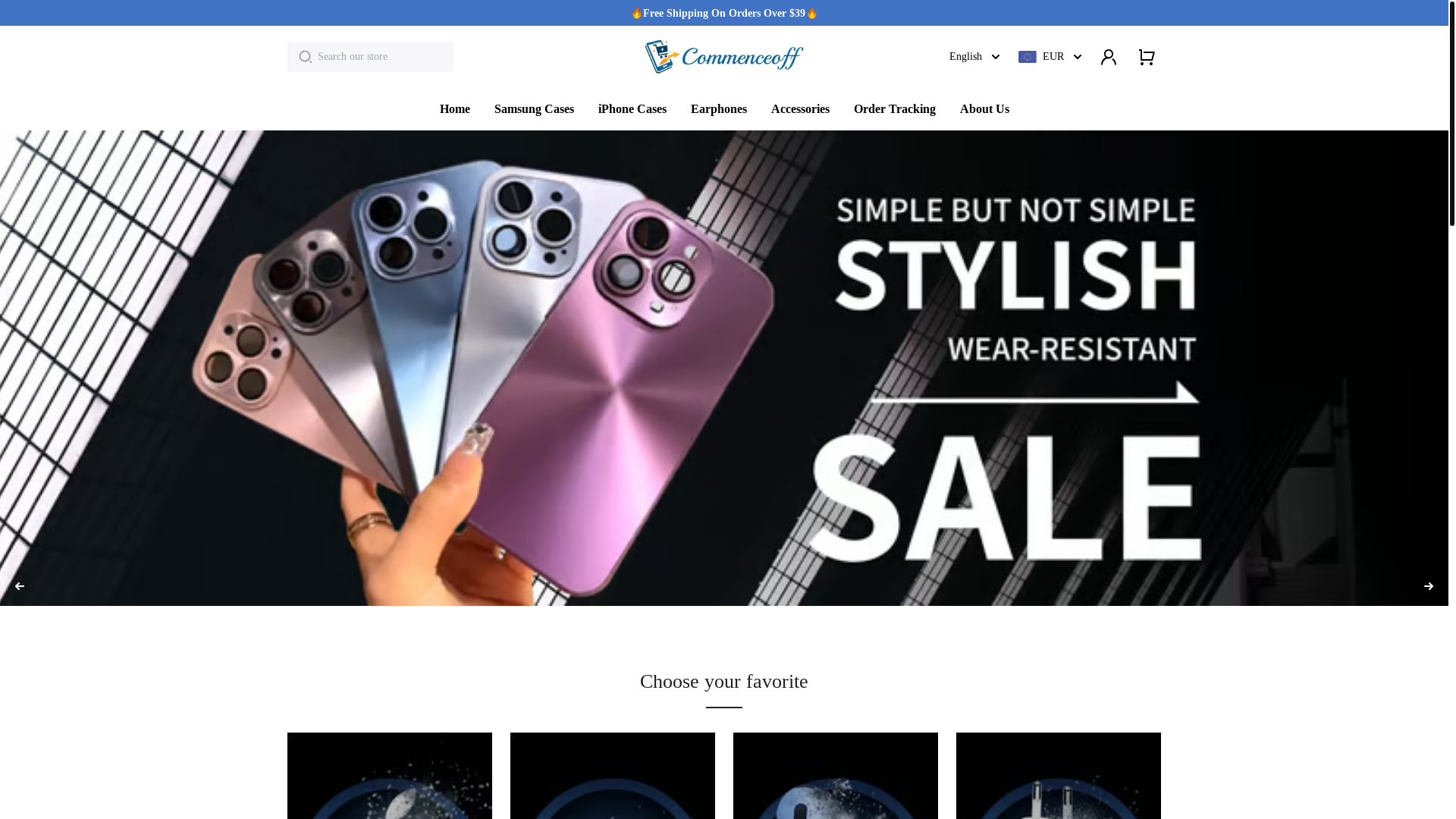 website screenshot of https://commenceoff.com/