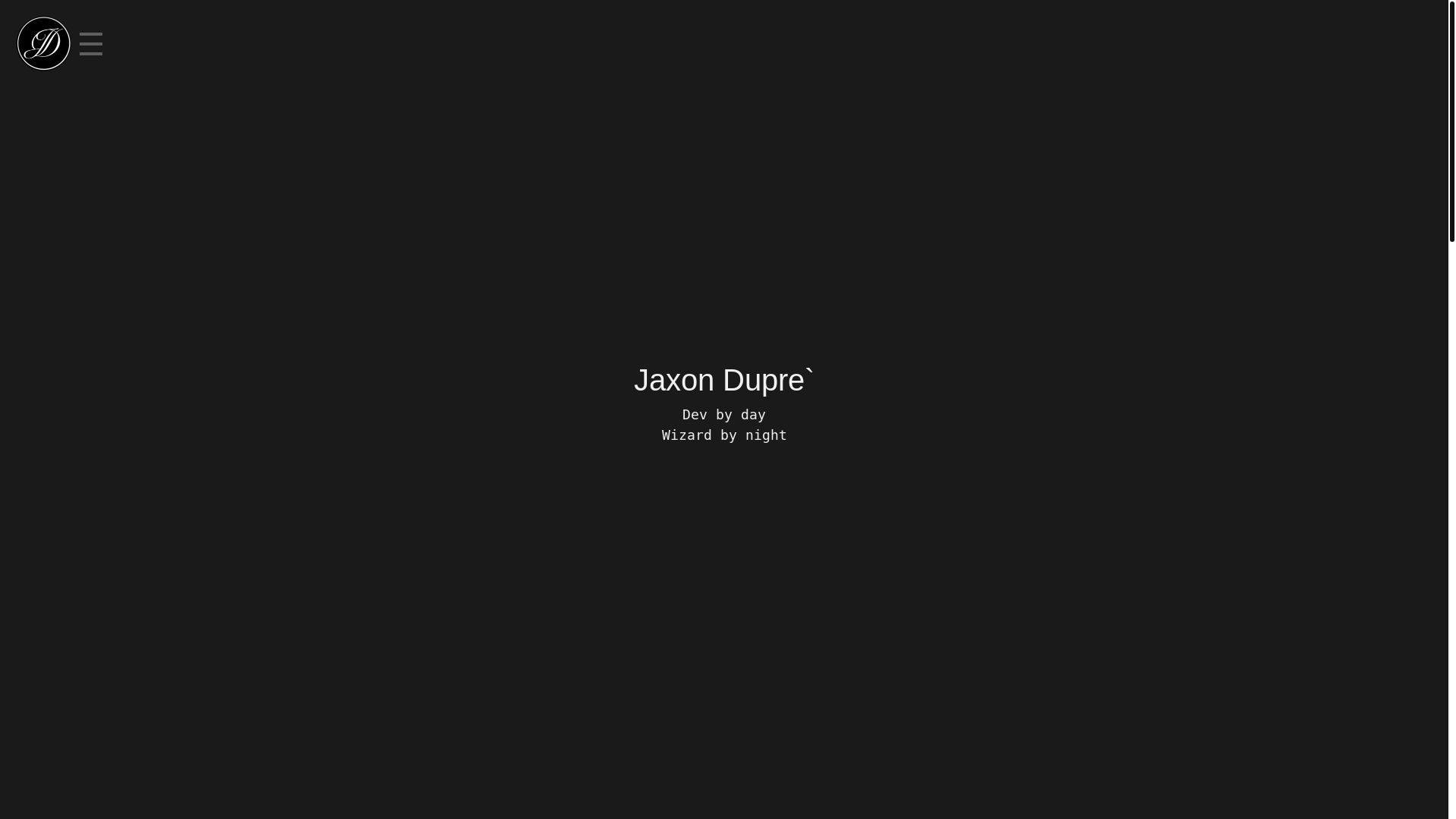 website screenshot of https://jaxondupre.pages.dev/