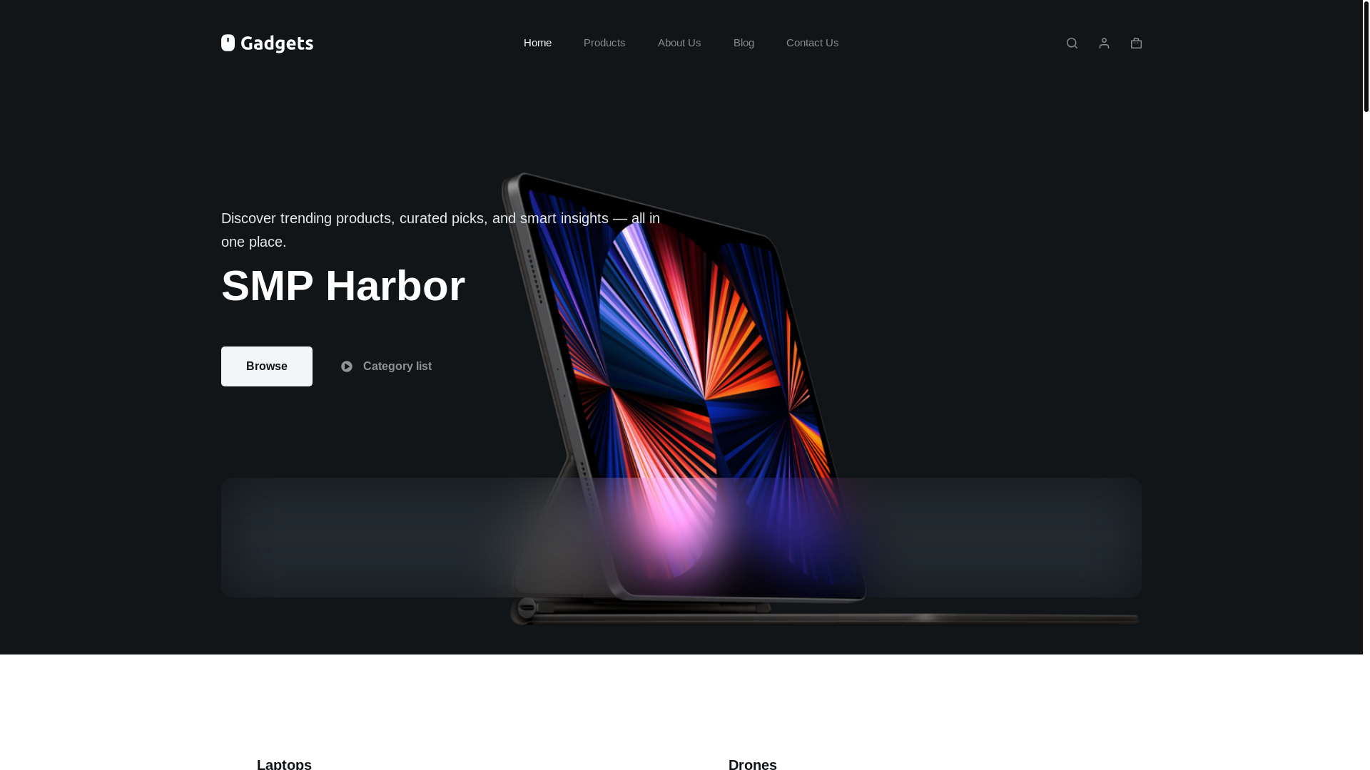 website screenshot of https://smpharbor.com/