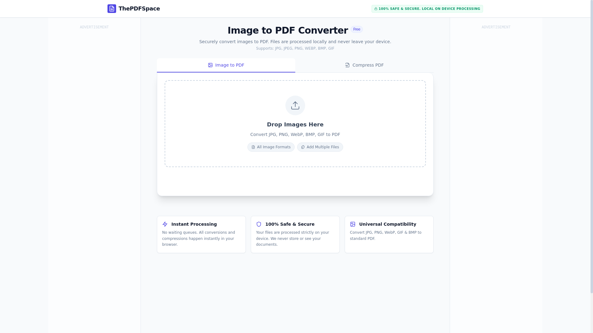 website screenshot of https://thepdfspace.com/