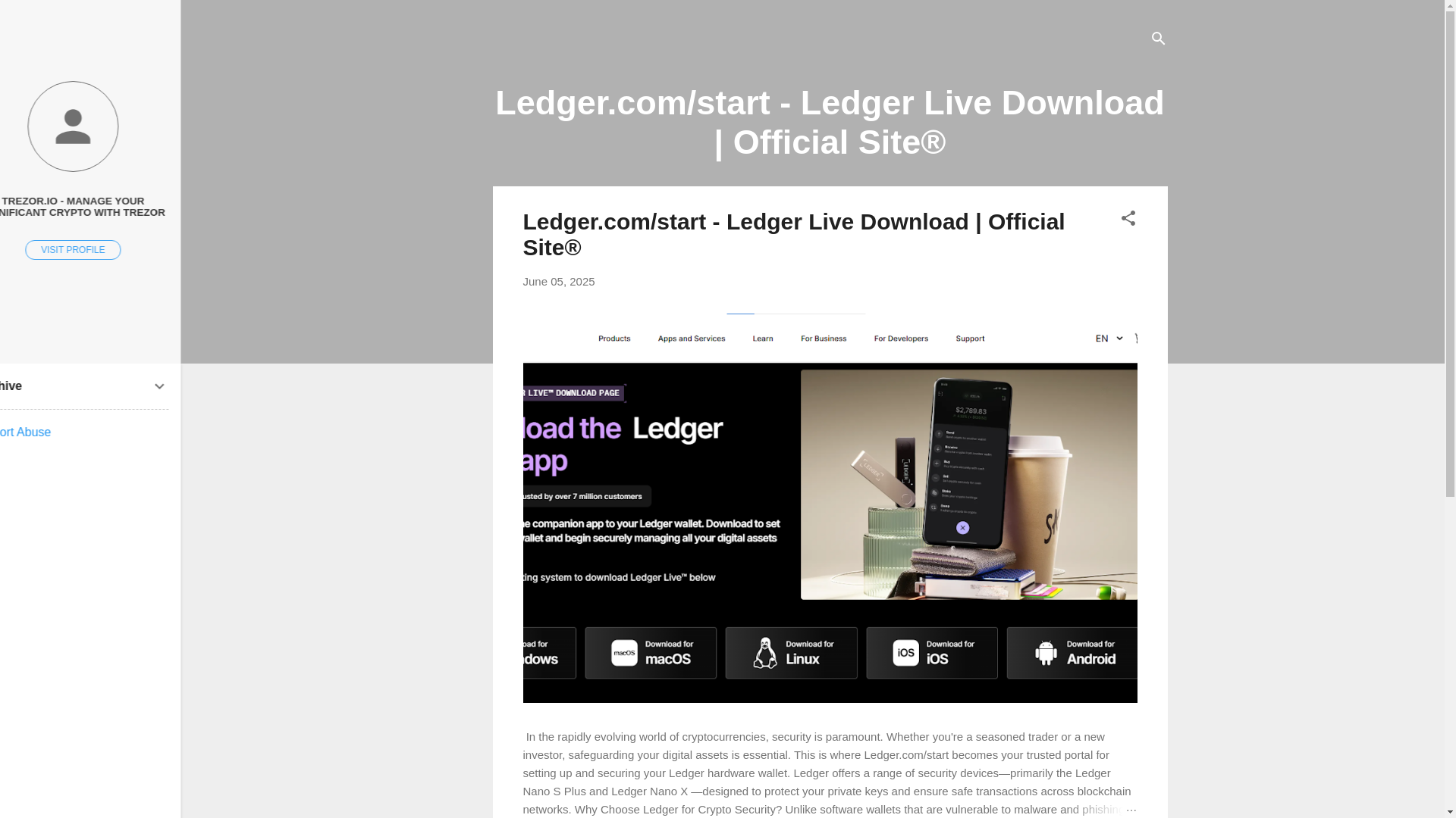 website screenshot of https://start-ledgercom.blogspot.com/