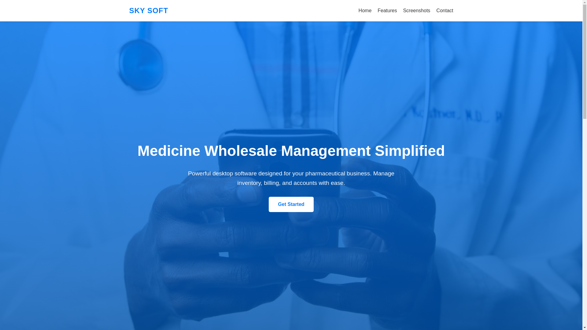 website screenshot of https://sky-soft.shop/