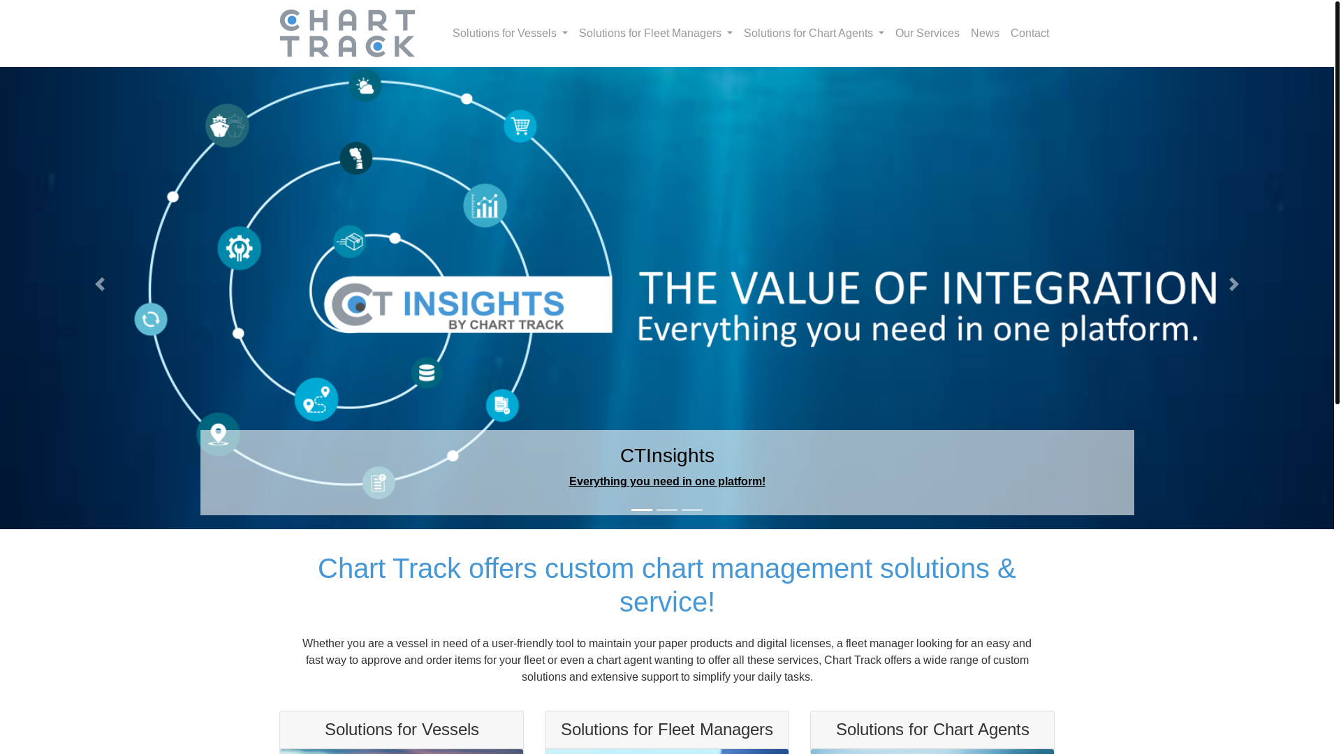 website screenshot of https://www.charttrack.com/