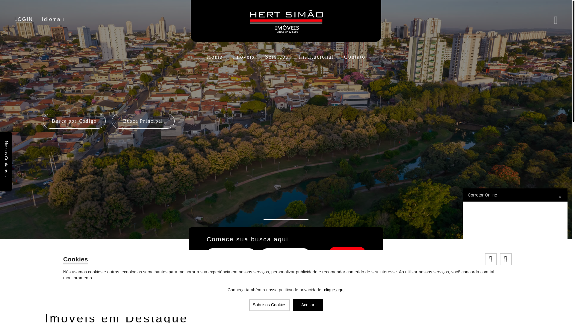 website screenshot of https://hertsimaoimoveis.com.br/