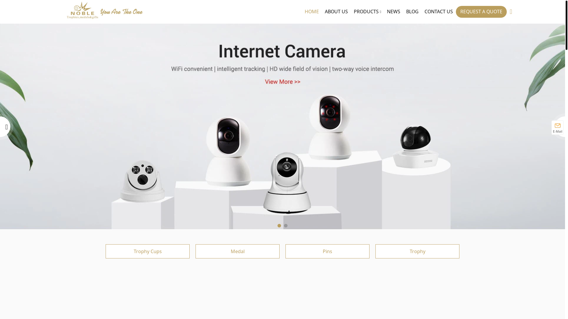 website screenshot of https://gonobleawards.com/