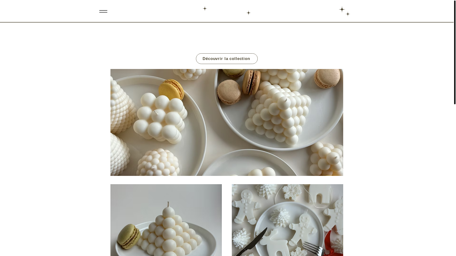 website screenshot of https://luneacandle.com/