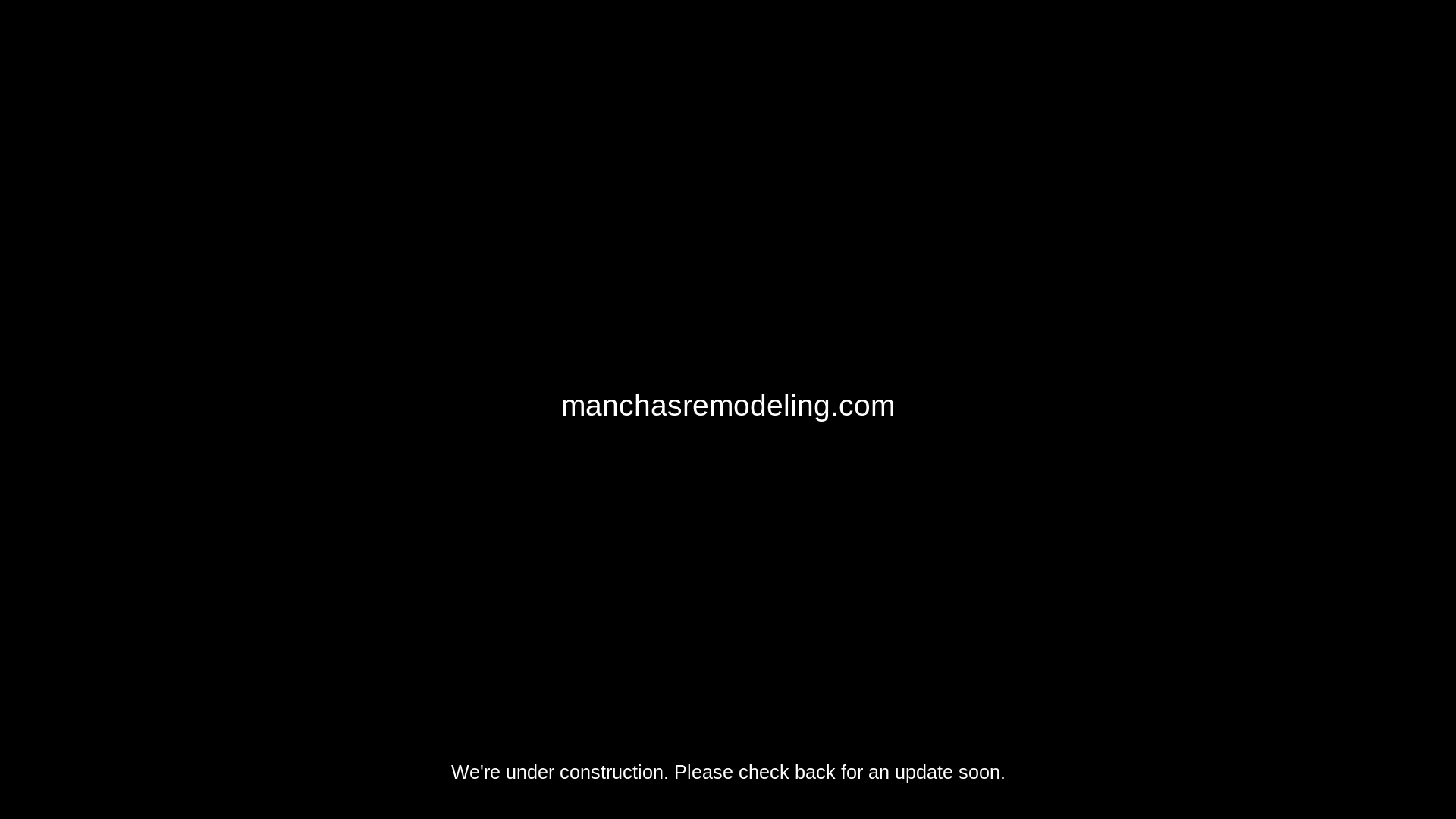 website screenshot of https://manchasremodeling.com/