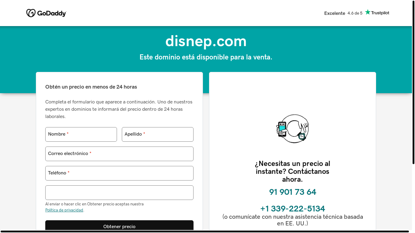 website screenshot of https://disnep.com/