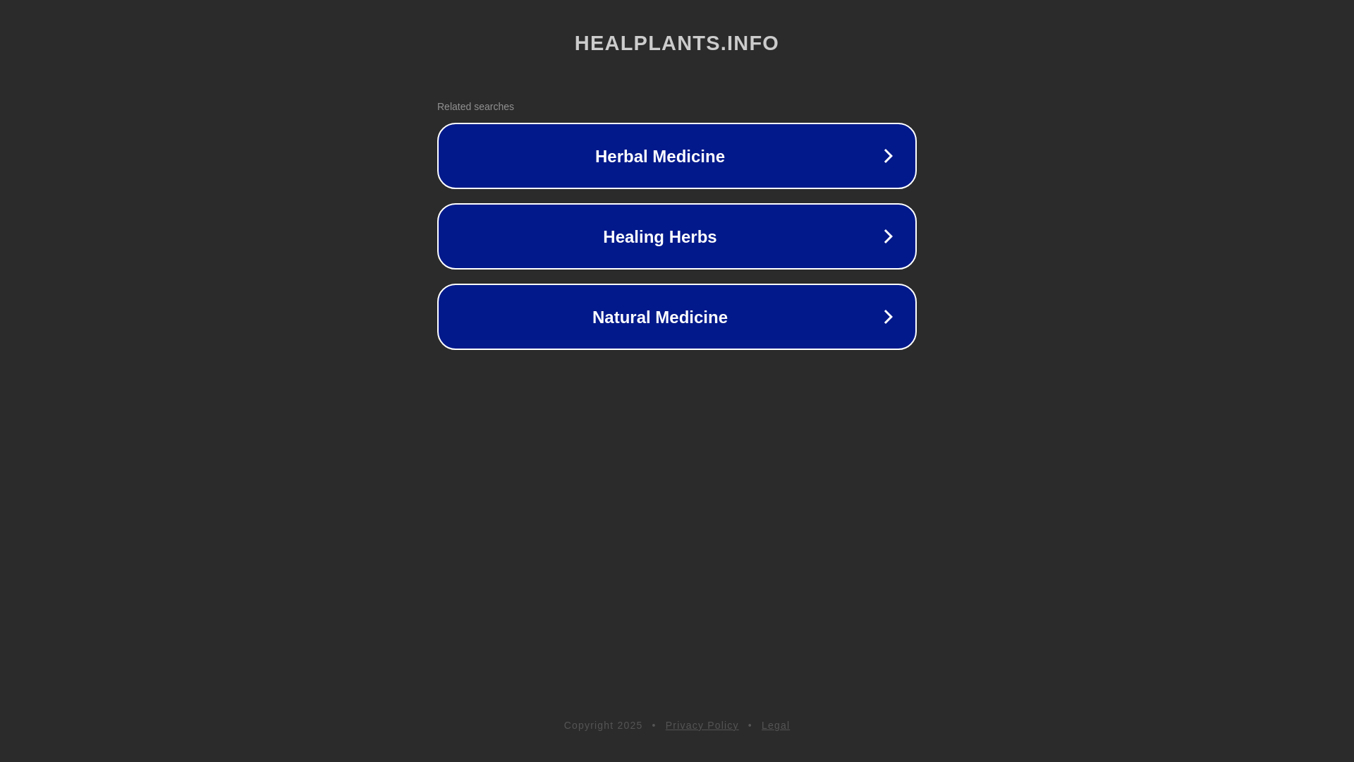 website screenshot of https://healplants.info/