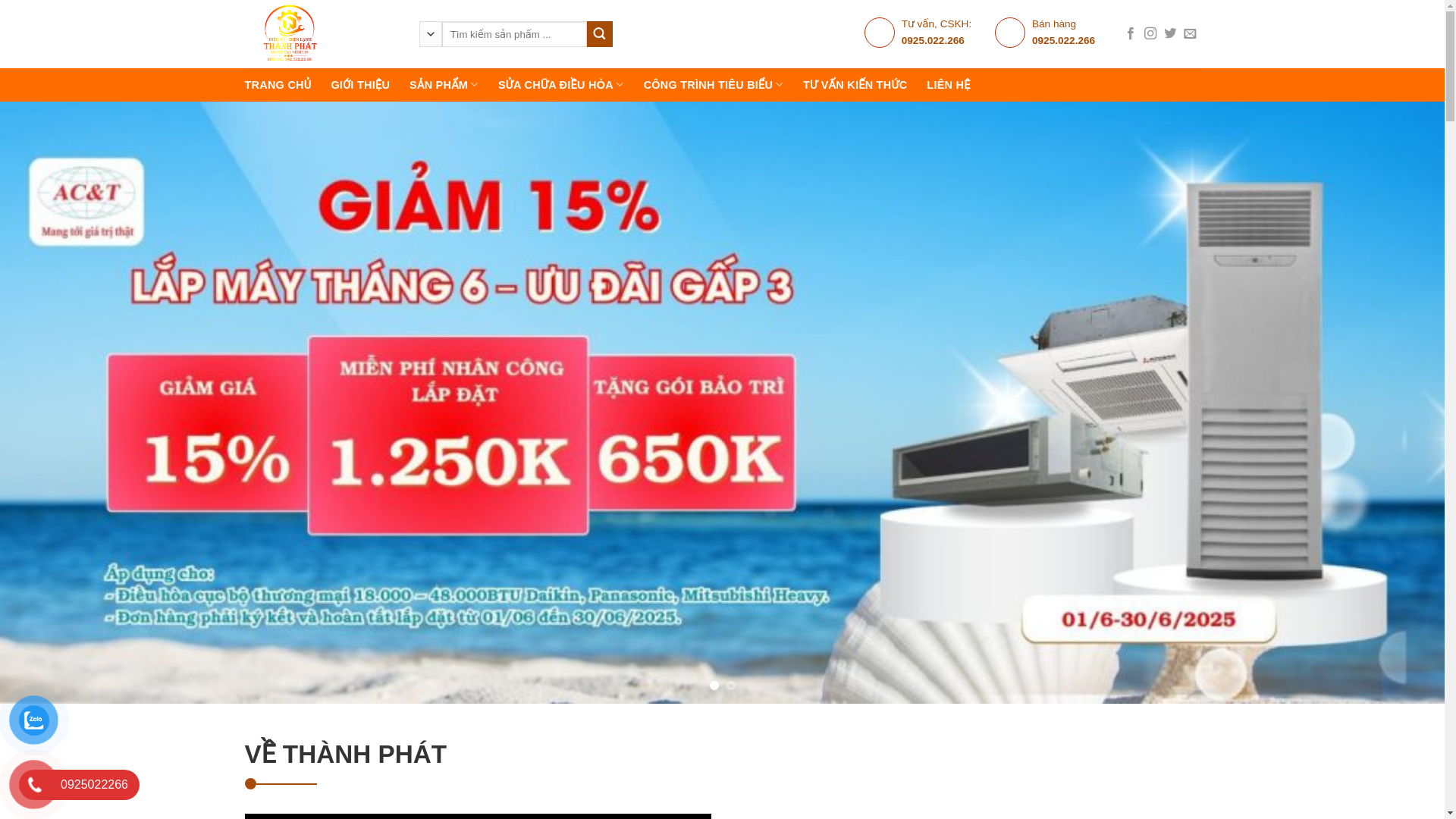 website screenshot of https://trungtamdienmaythanhphat.com/