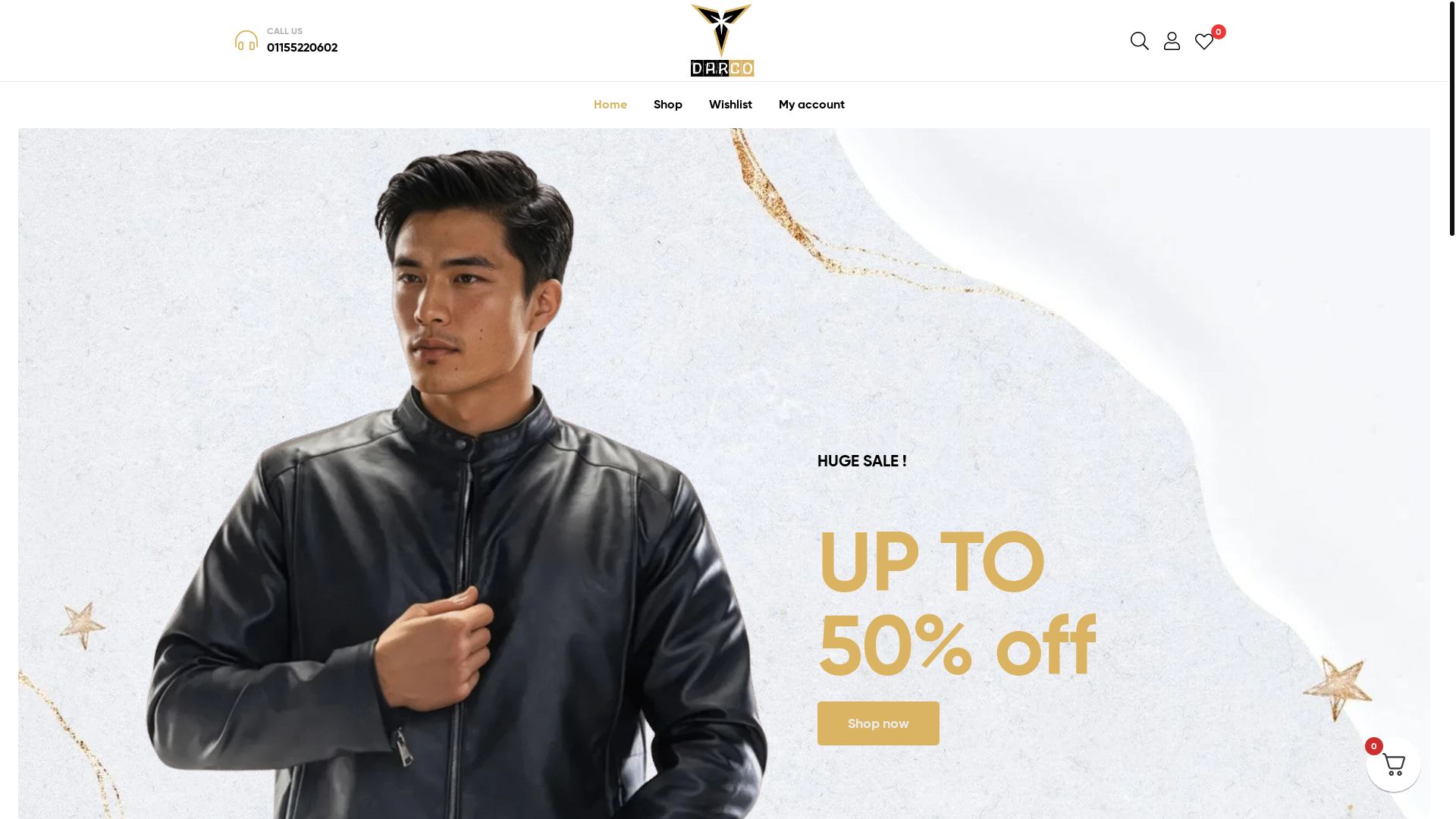 website screenshot of https://darco-store.com/