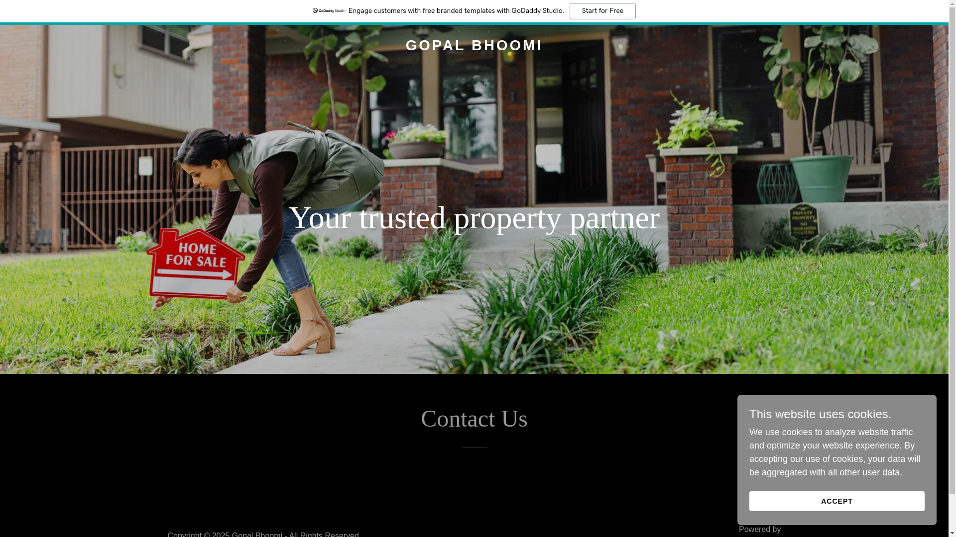 website screenshot of https://gopalbhoomi.com/