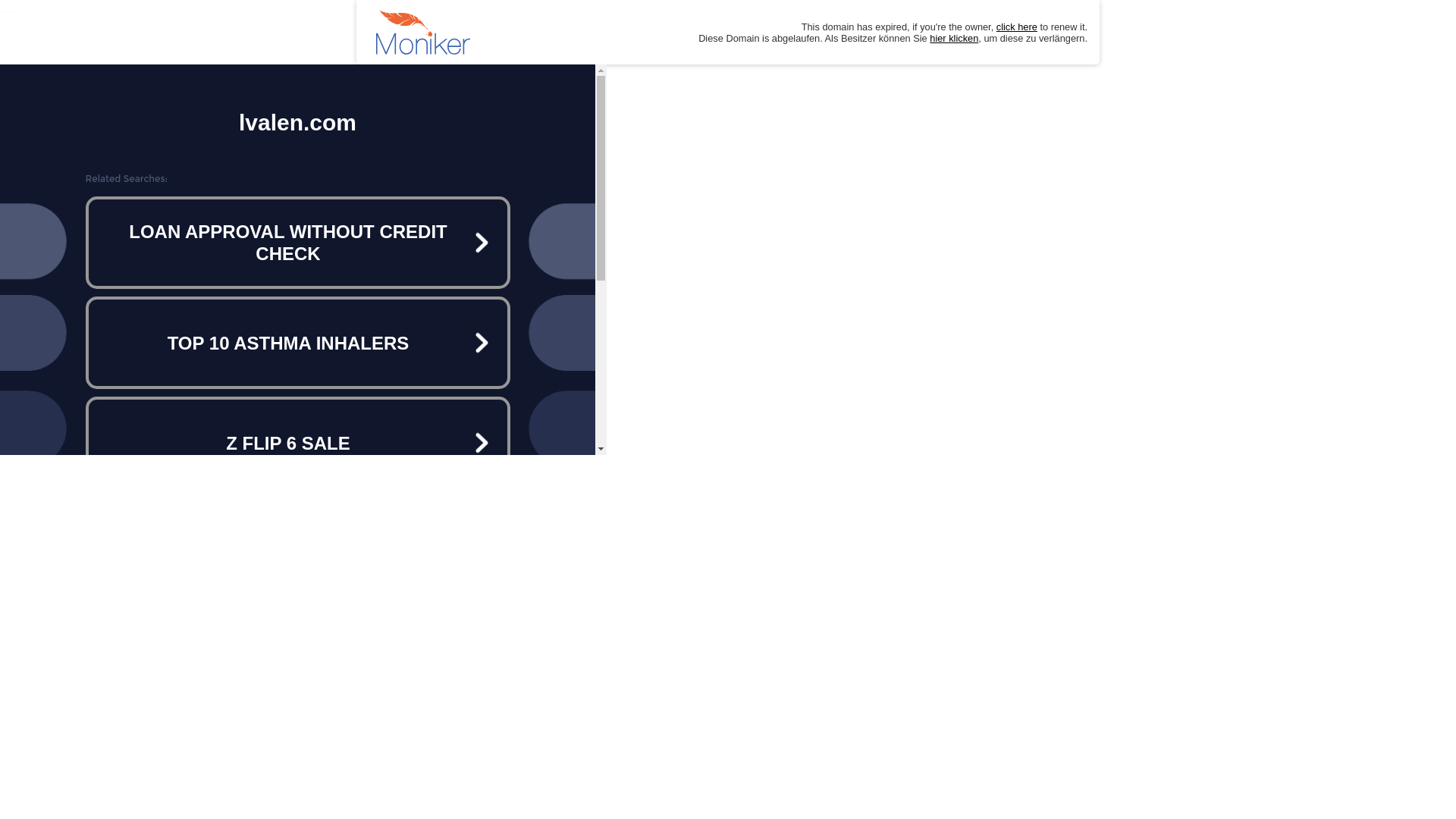 website screenshot of https://lvalen.com/