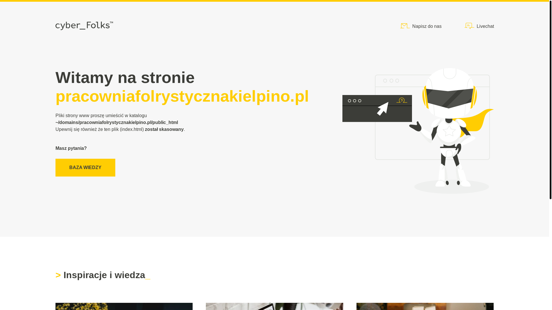 website screenshot of https://pracowniafolrystycznakielpino.pl/