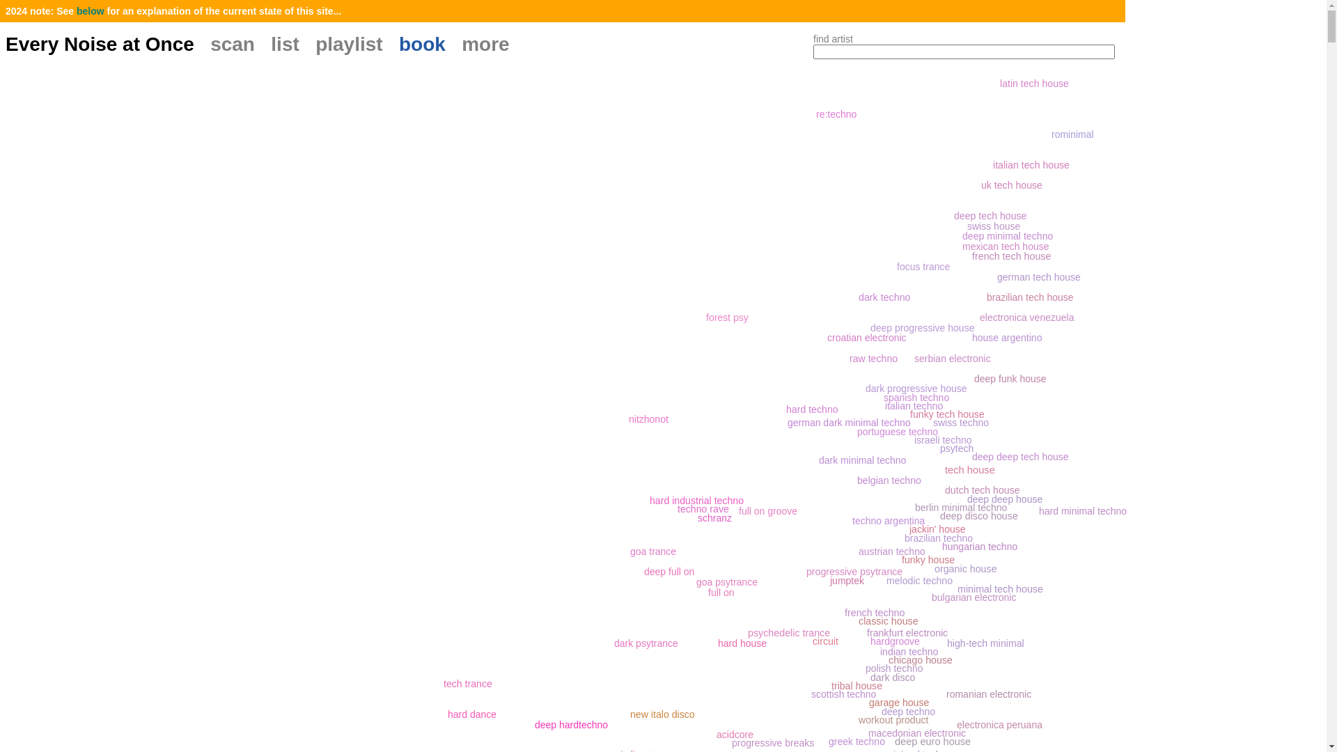 website screenshot of https://everynoise.com/