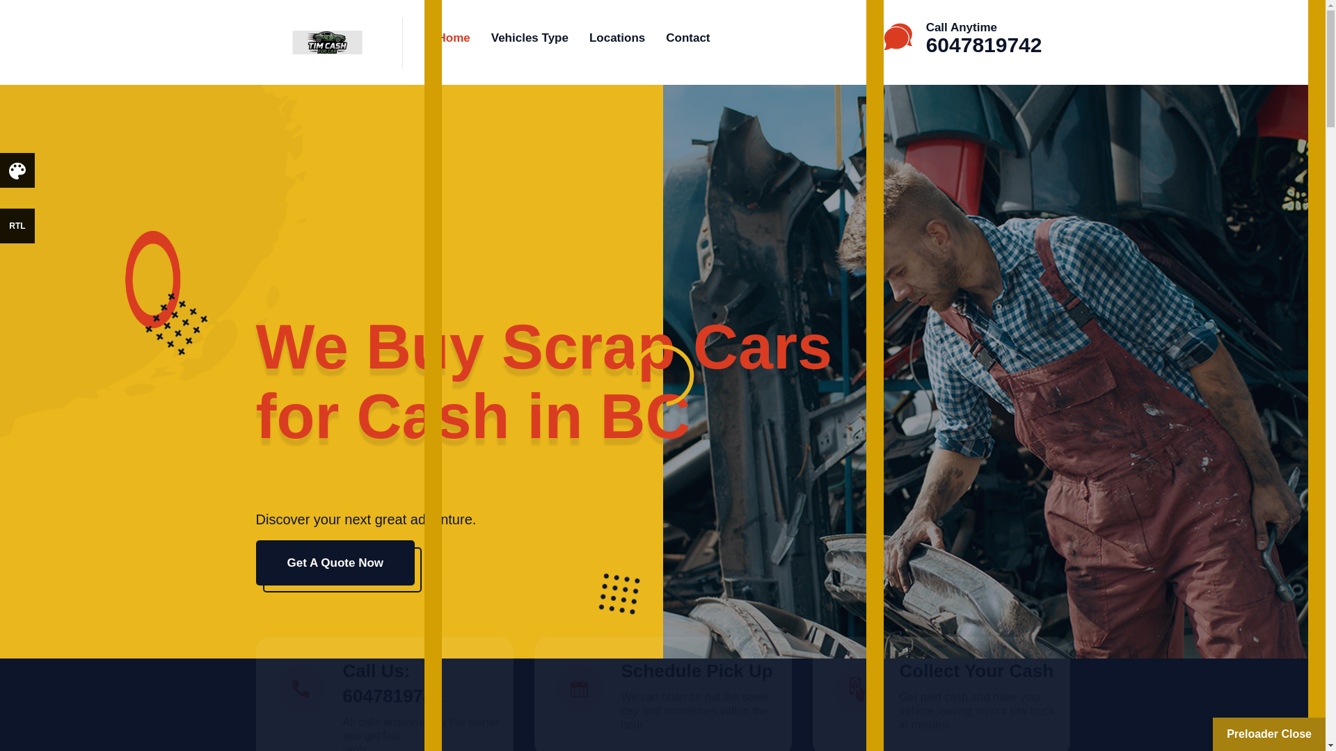 website screenshot of https://timcashforcar.com/
