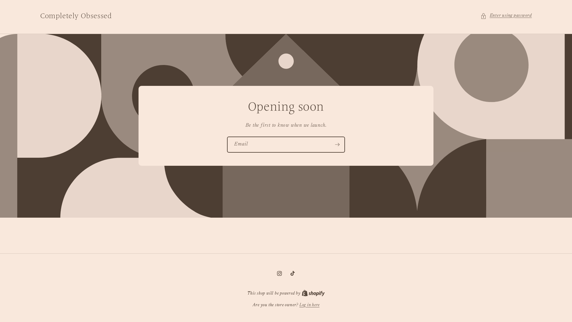 website screenshot of https://completelyobsessed.co.uk/