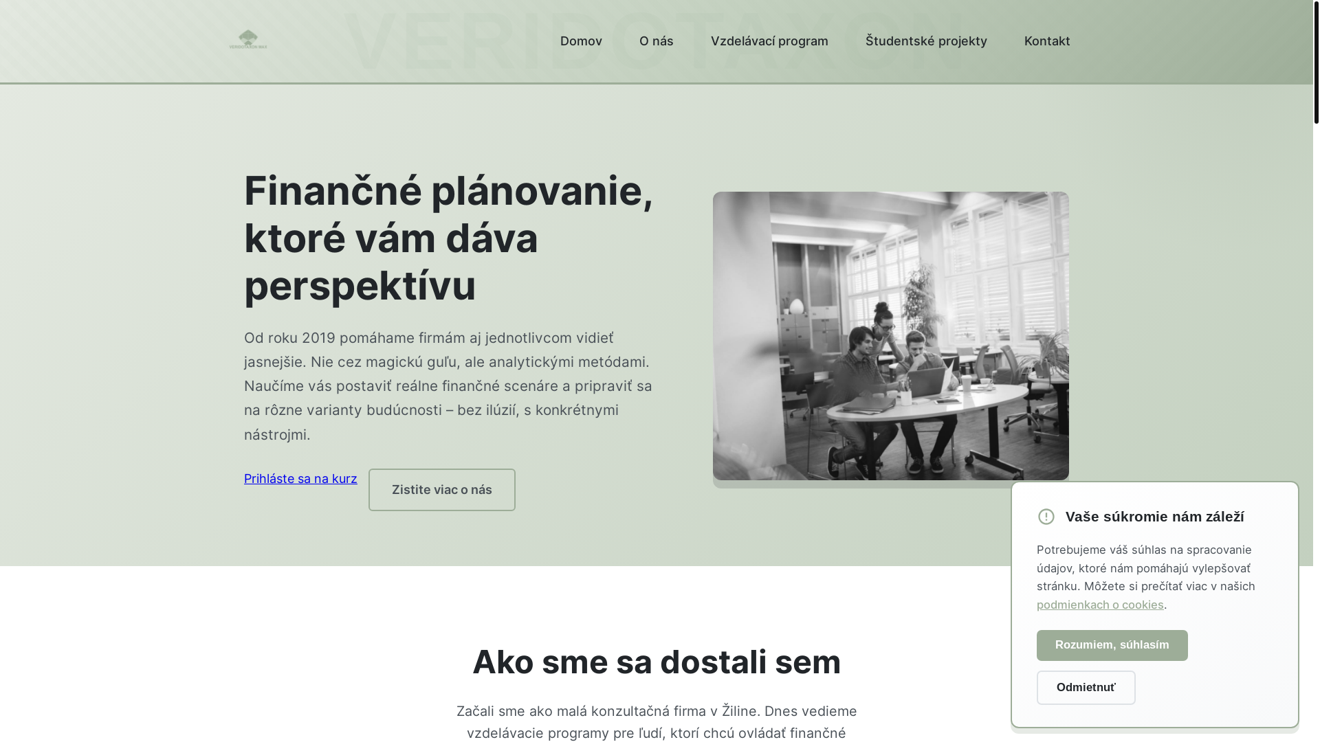 website screenshot of https://veridotaxonmax.info/