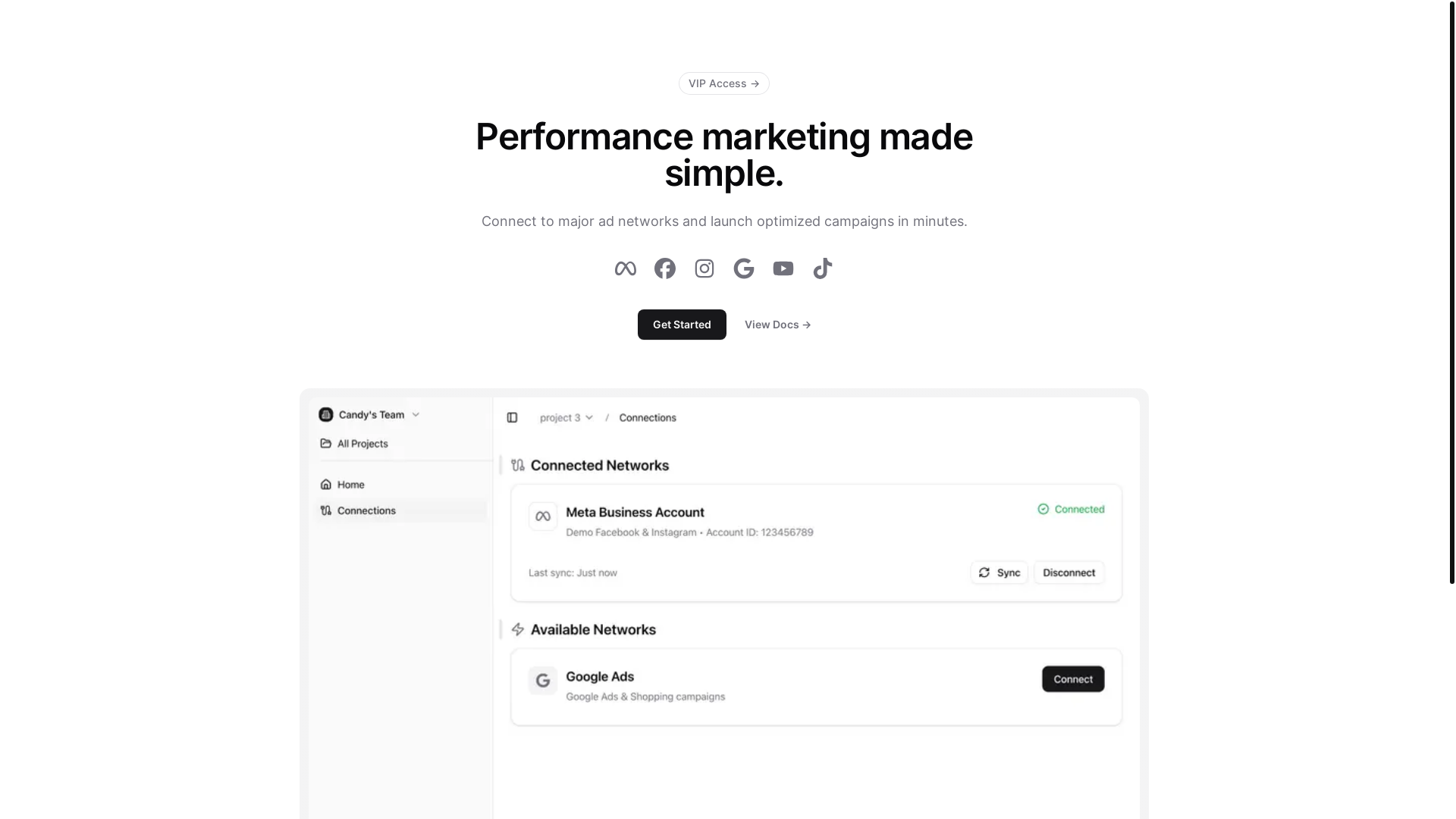 website screenshot of https://channelstack.app/