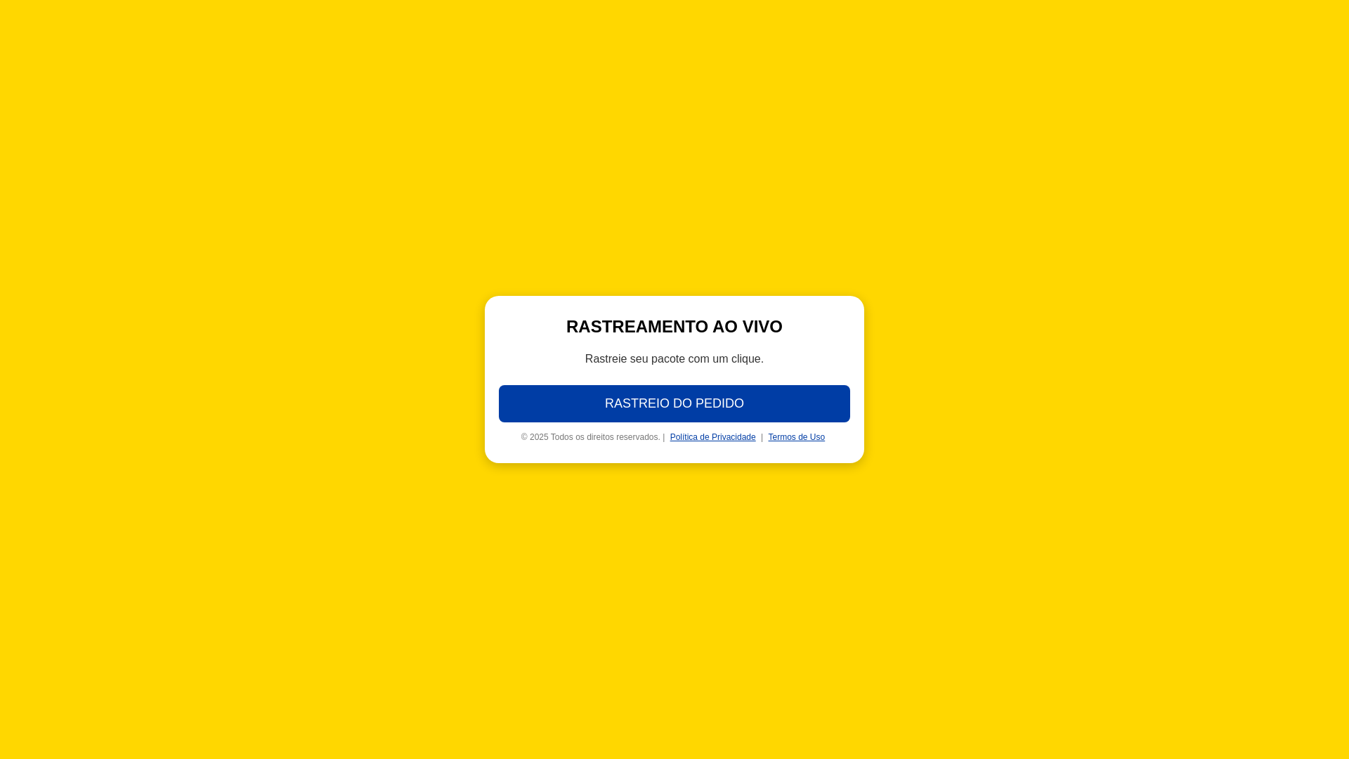 website screenshot of https://despachopacoteexecutado.online/