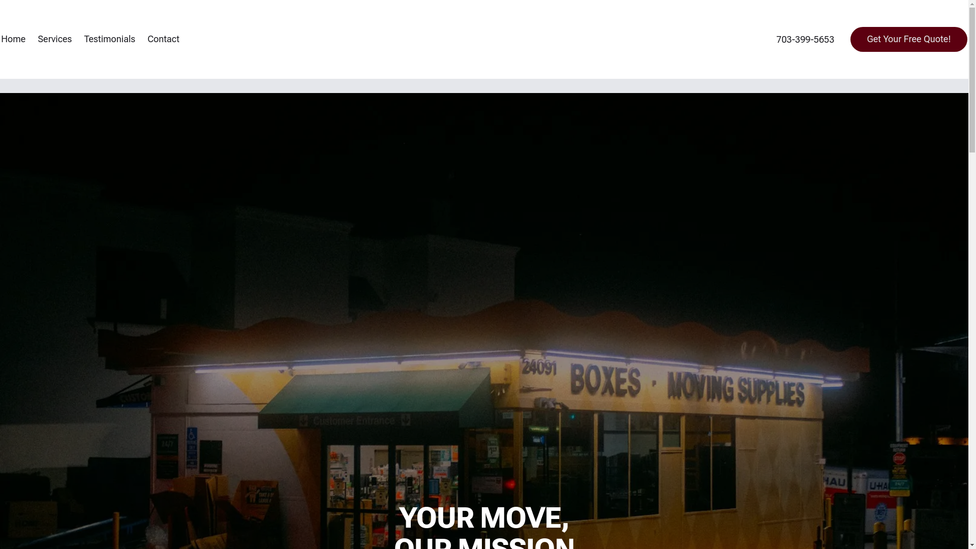 website screenshot of https://righthandmovingco.com/