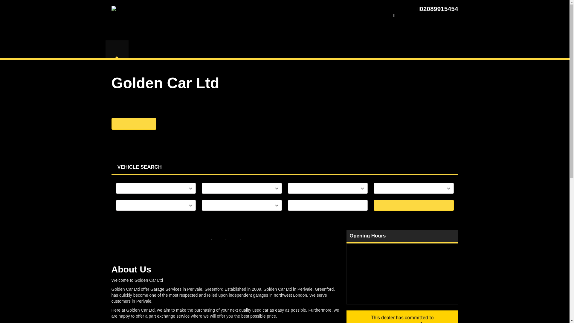 website screenshot of https://goldencarltd.co.uk/