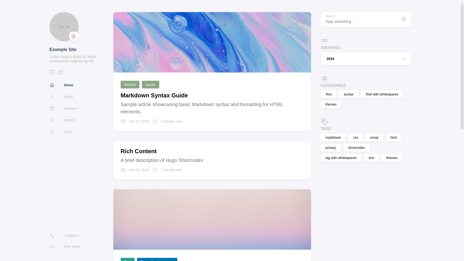 website screenshot of https://hugo-blog-start-aox.pages.dev/