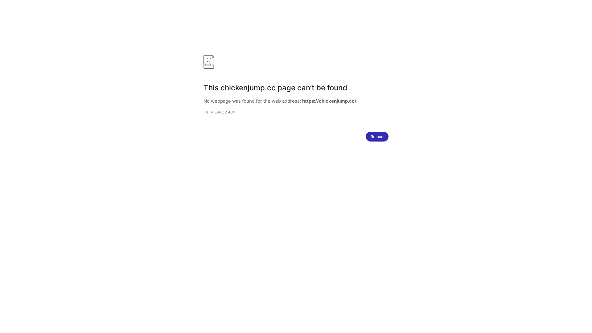 website screenshot of https://chickenjump.cc/