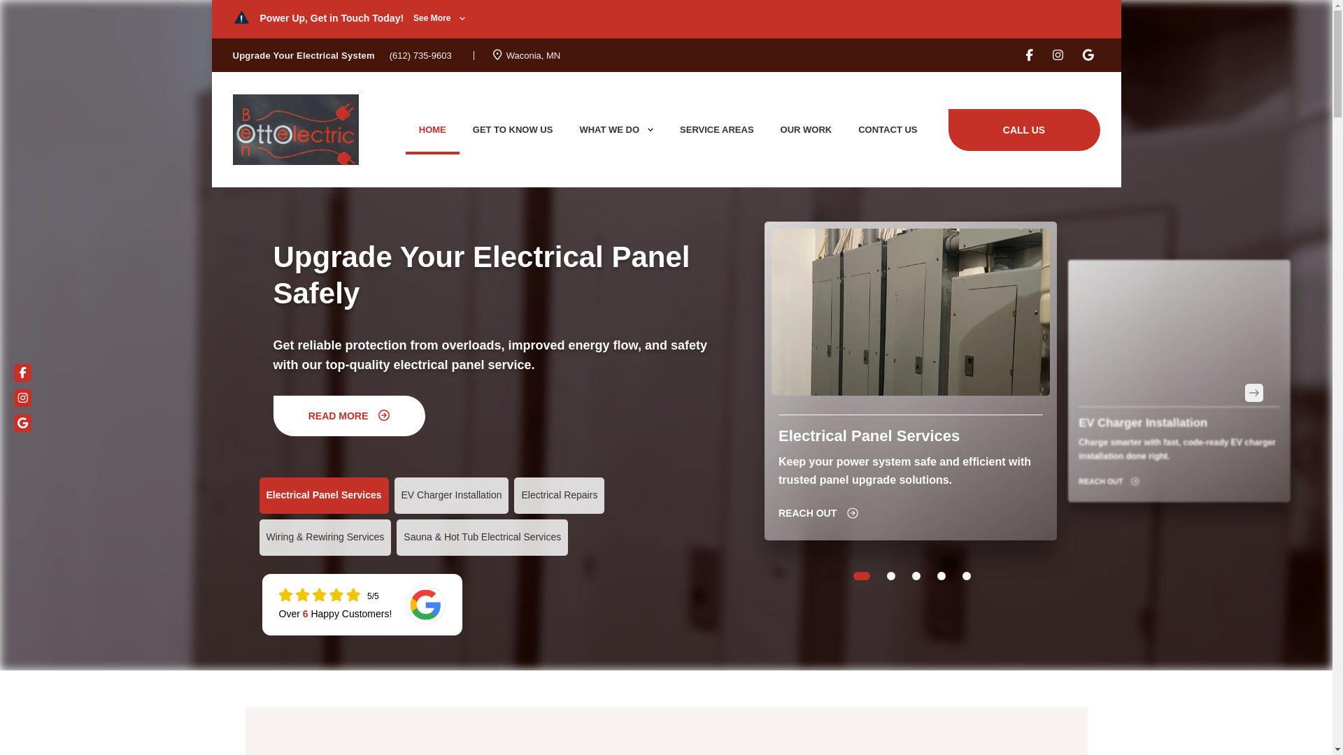 website screenshot of https://benottoelectricllc.com/