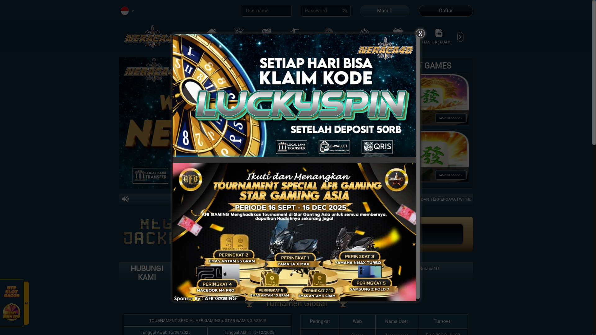 website screenshot of https://aslineraca.info/