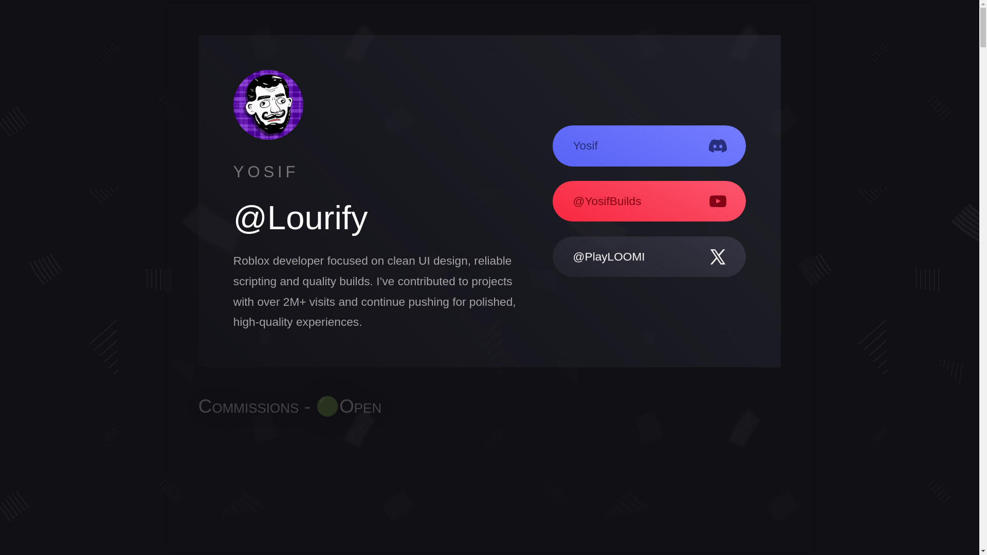 website screenshot of https://yosifbuilds.drr.ac/