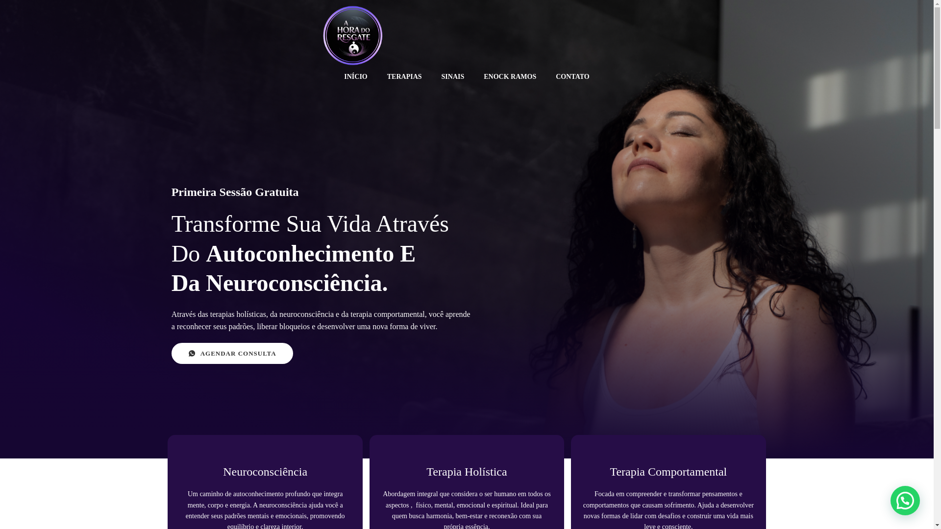 website screenshot of https://neuroterapeutaenock.com.br/