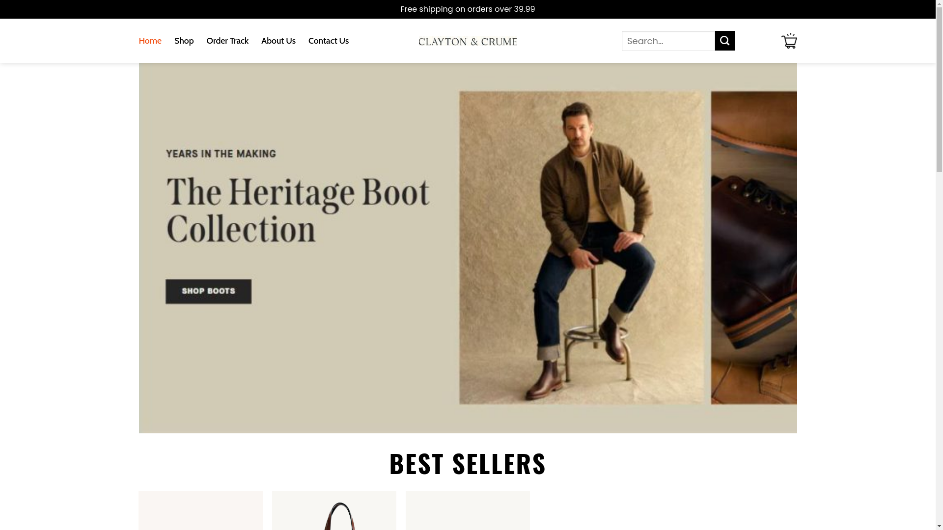 website screenshot of https://claytonandcrumeois-us.shop/
