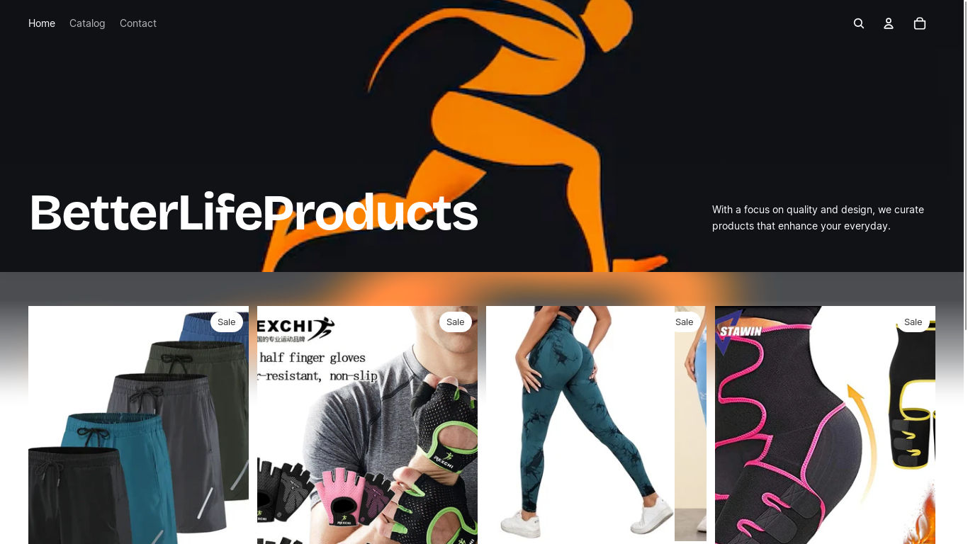 website screenshot of https://betterlifeproducts.us/