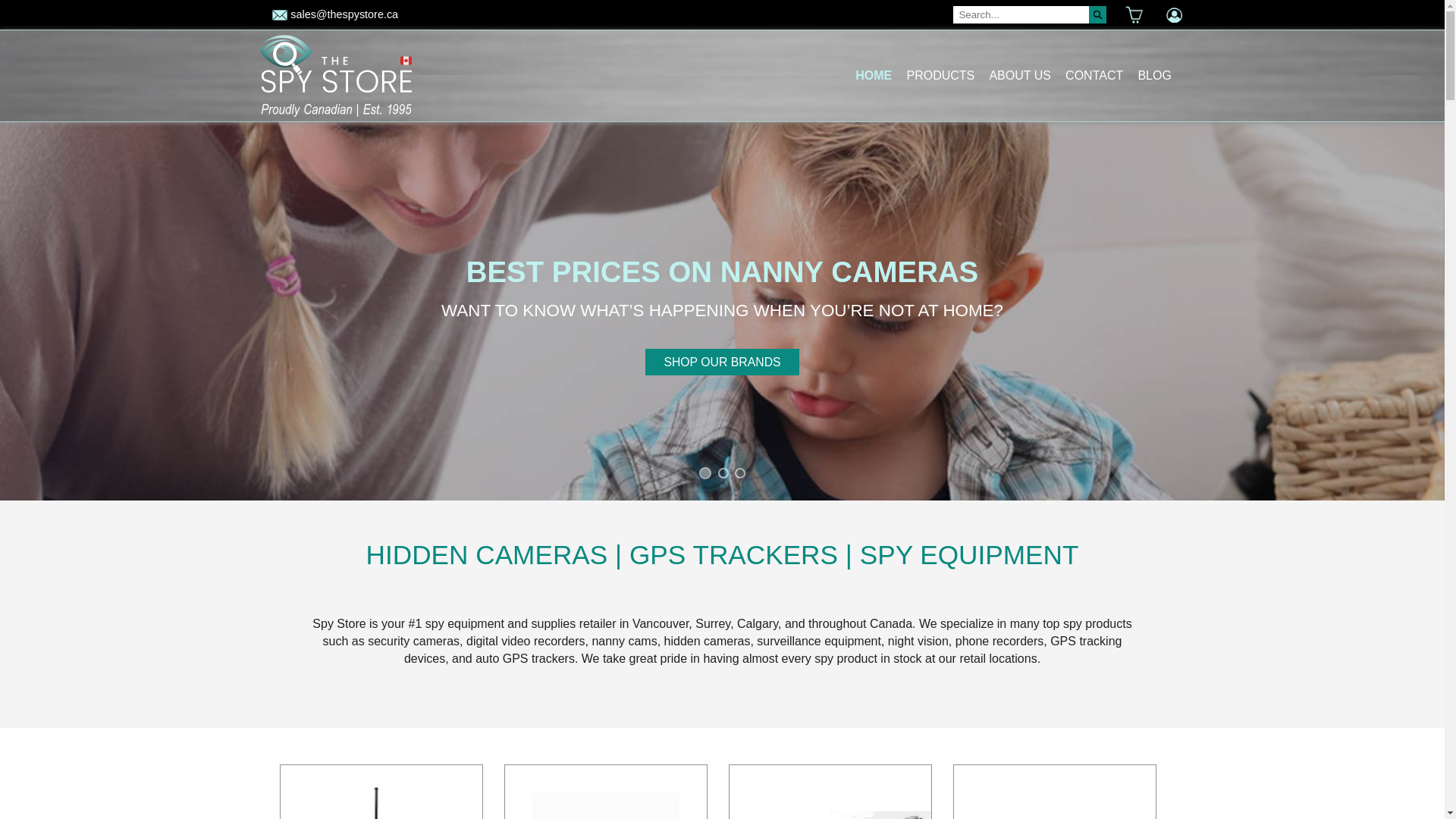 website screenshot of https://thespystore.ca/