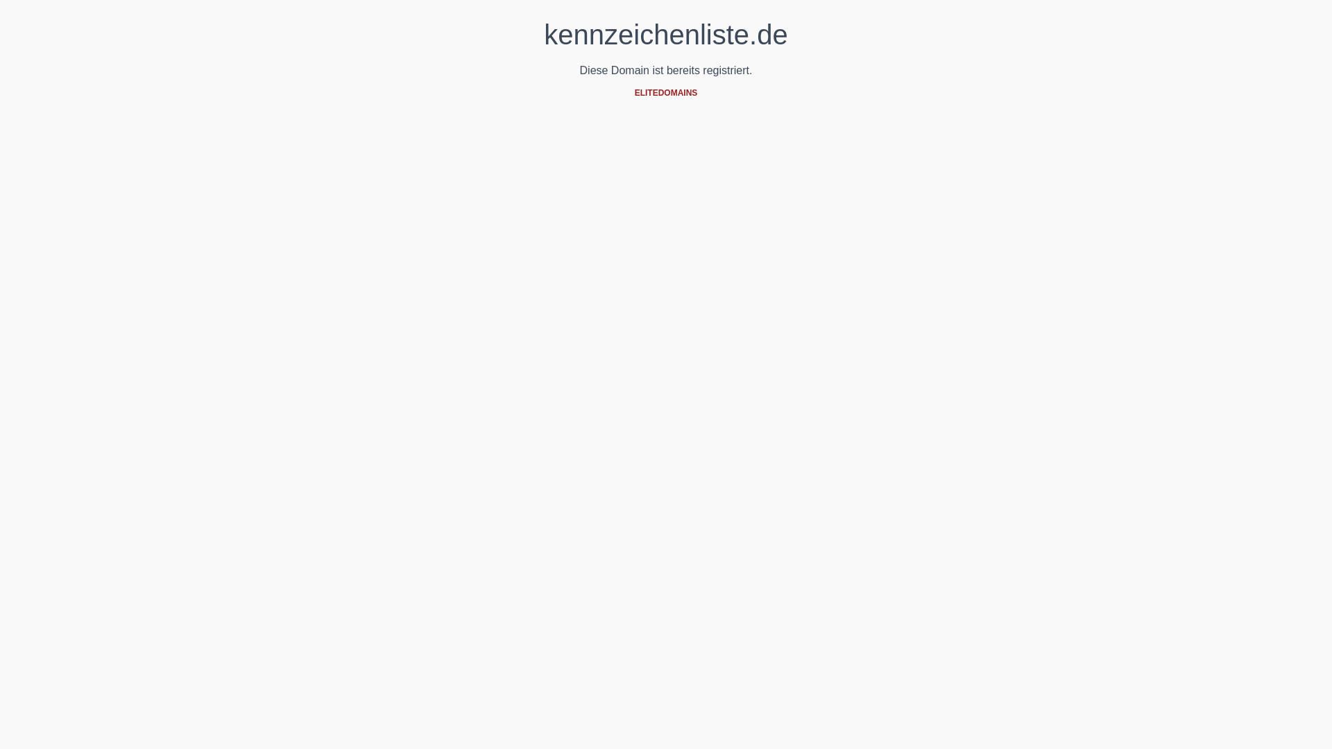 website screenshot of https://kennzeichenliste.de/