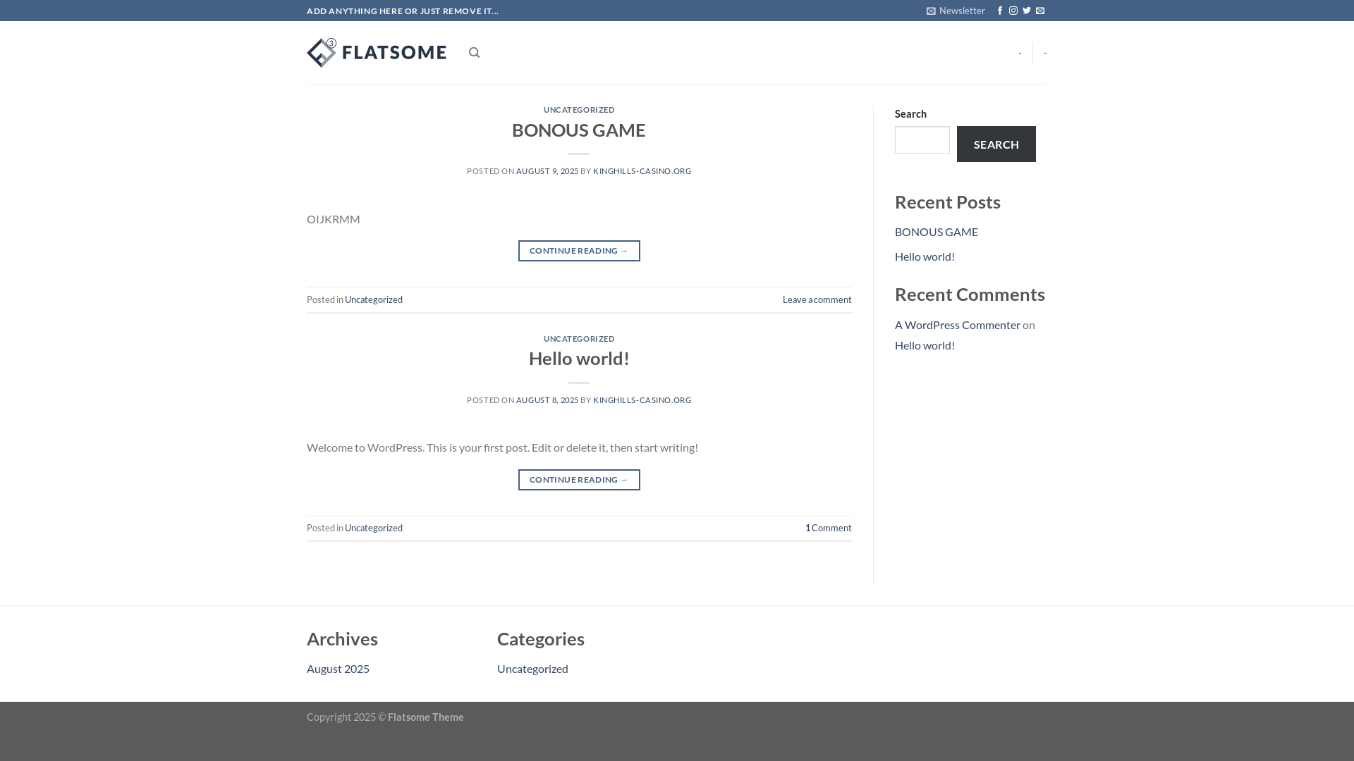website screenshot of https://kinghills-casino.org/