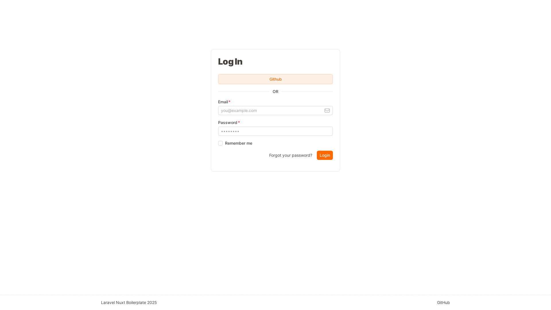 website screenshot of https://laravel-nuxt.pages.dev/