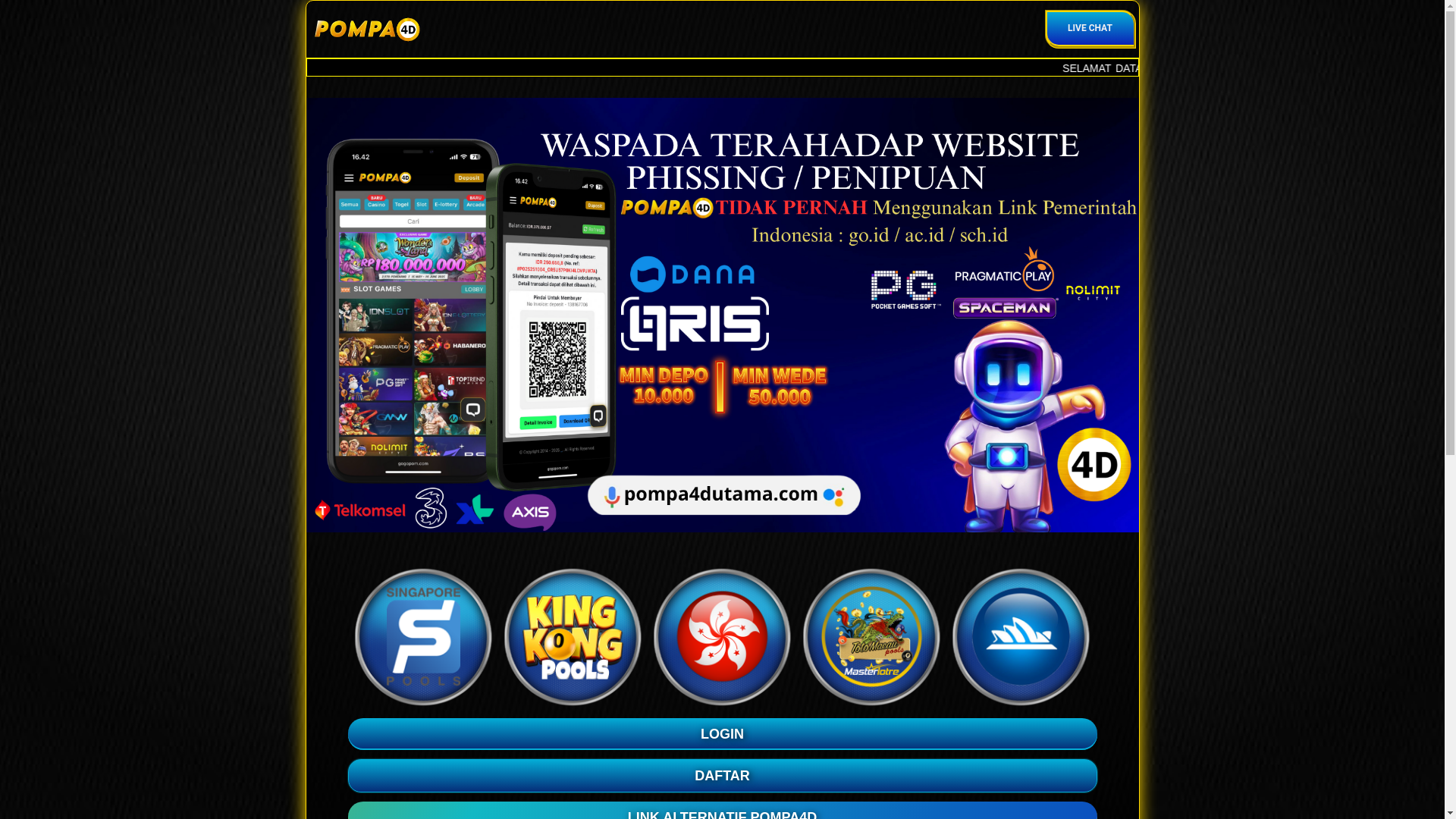website screenshot of https://pompa4dutama.pages.dev/