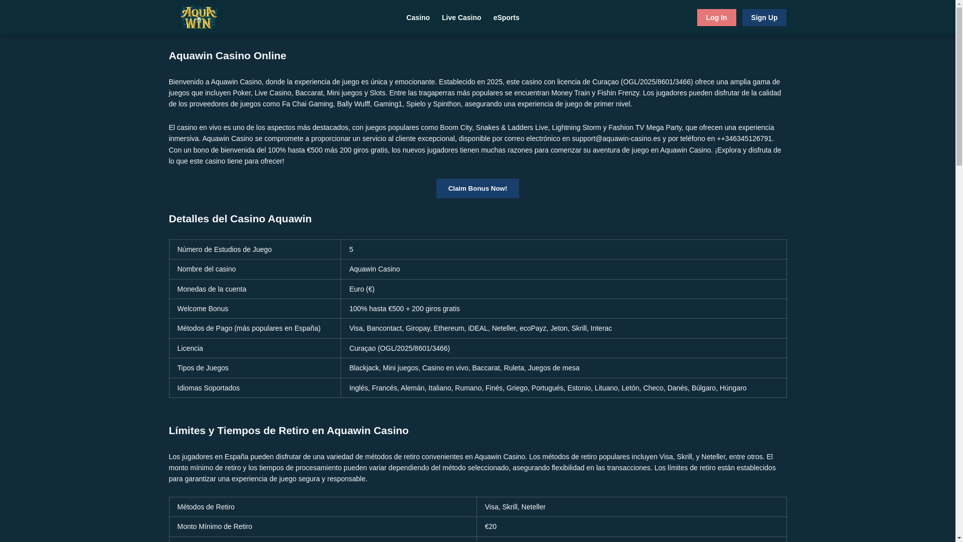 website screenshot of https://aquawin-casino-es.pages.dev/
