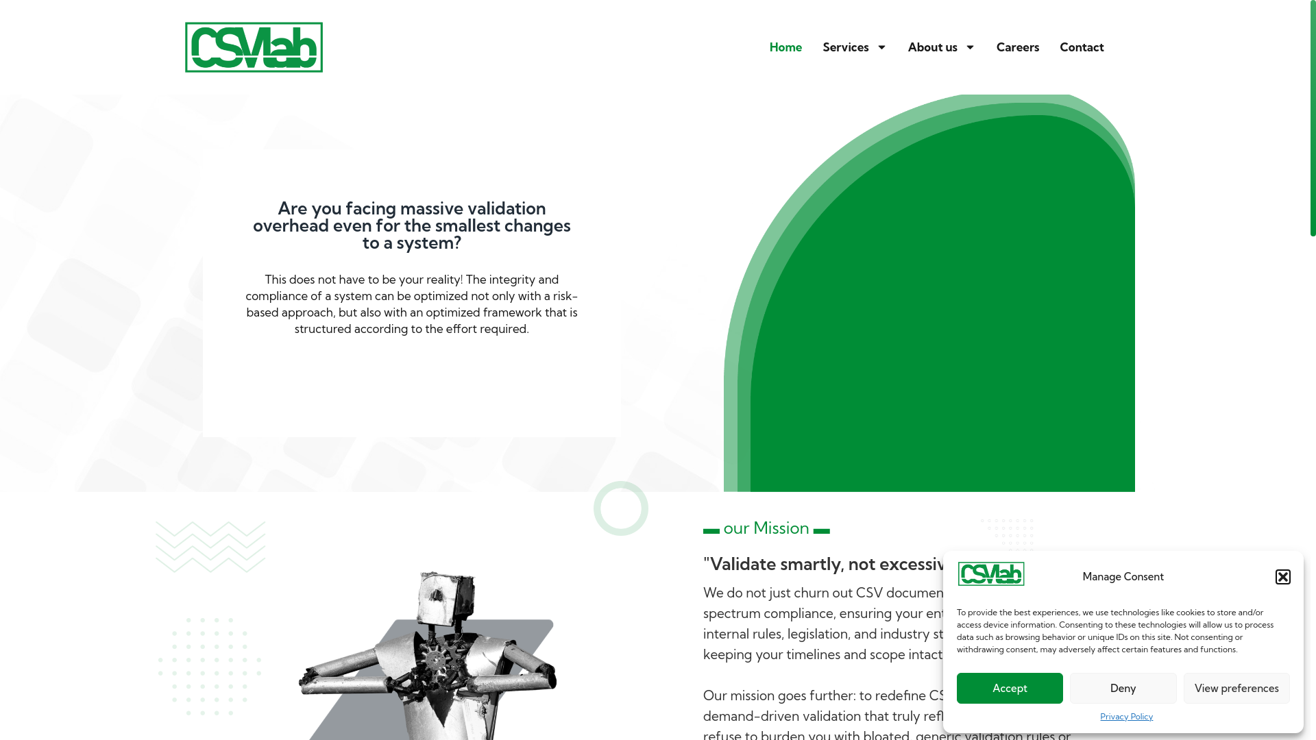 website screenshot of https://csvlabag.com/