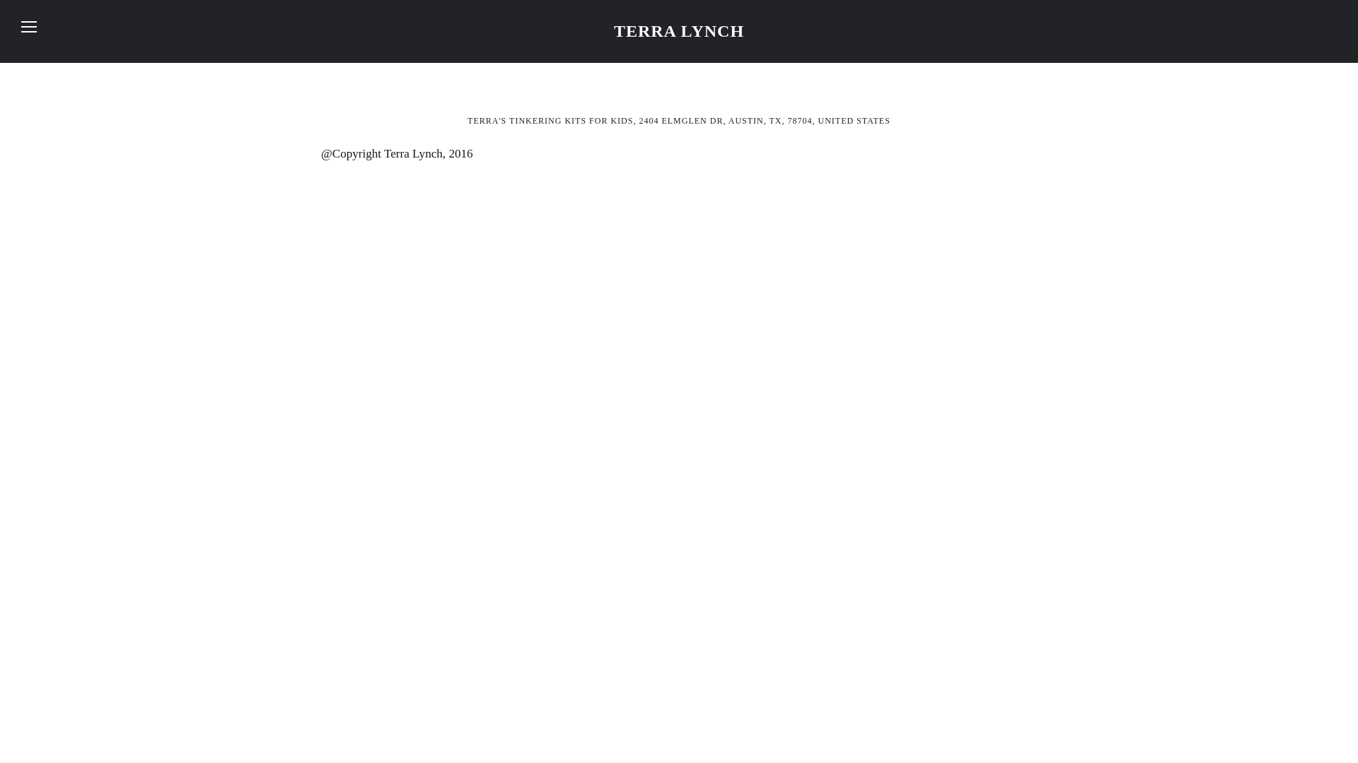 website screenshot of https://terralynch.net/